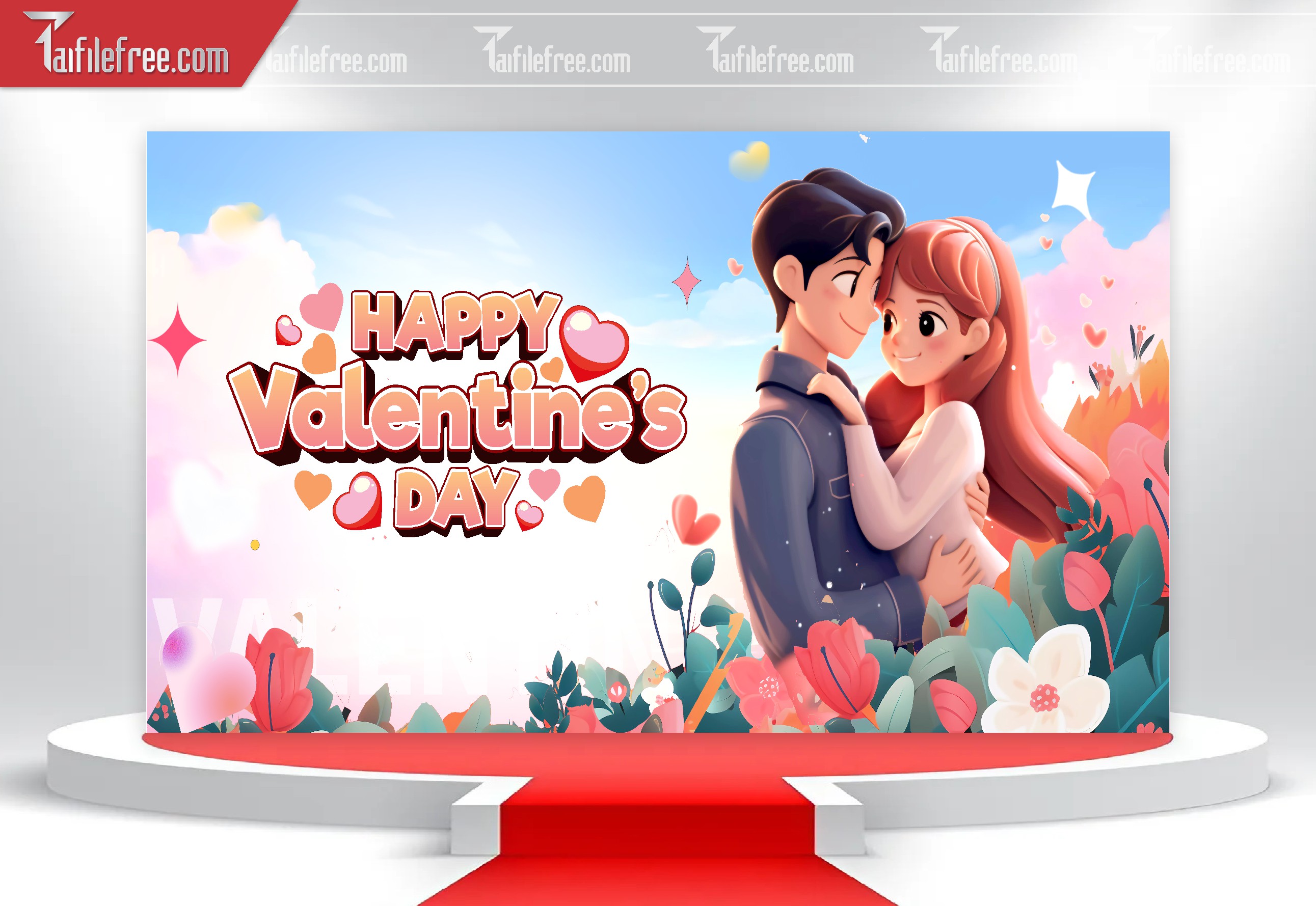 Mẫu Thiết Kế Background Ngày Valentine 14-02_L43