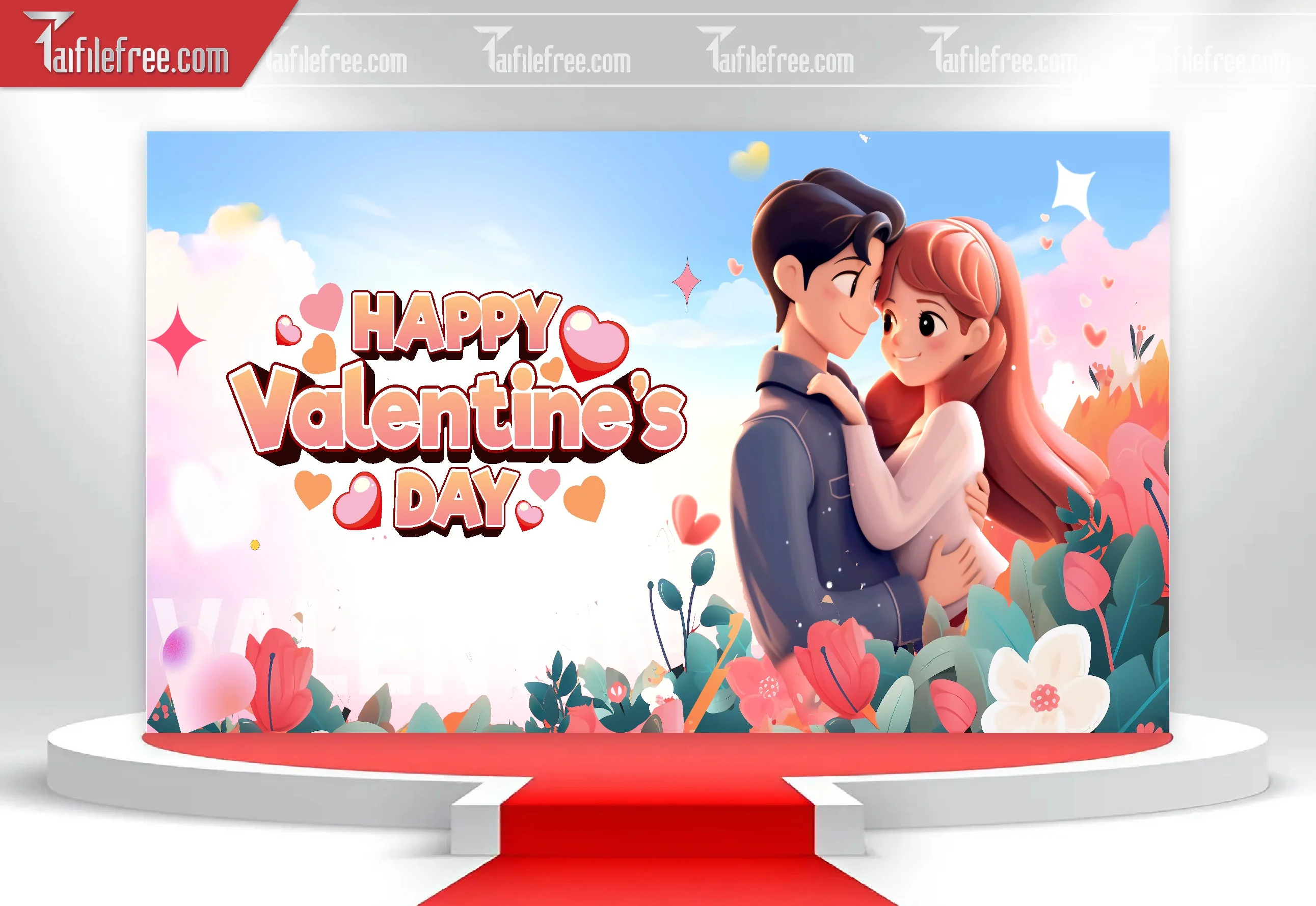 Mẫu Thiết Kế Background Ngày Valentine 14-02_L43
