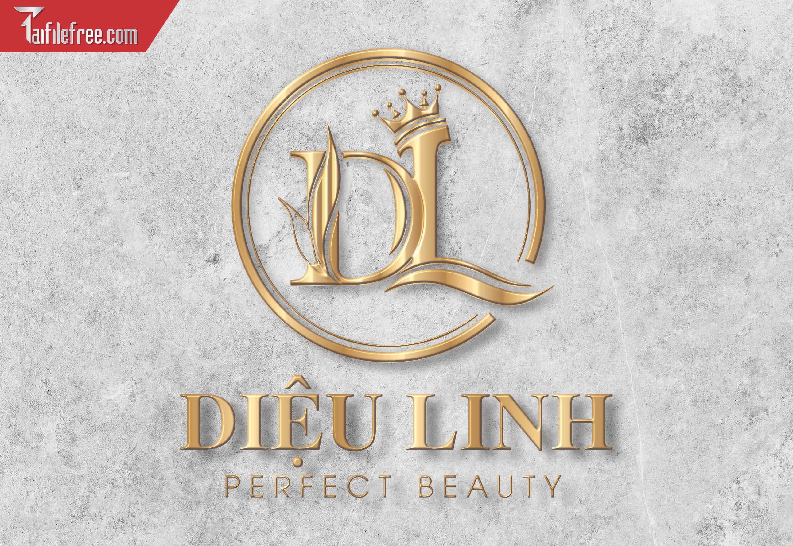 Vector Logo Spa Diệu Linh, Logo DL_LG122