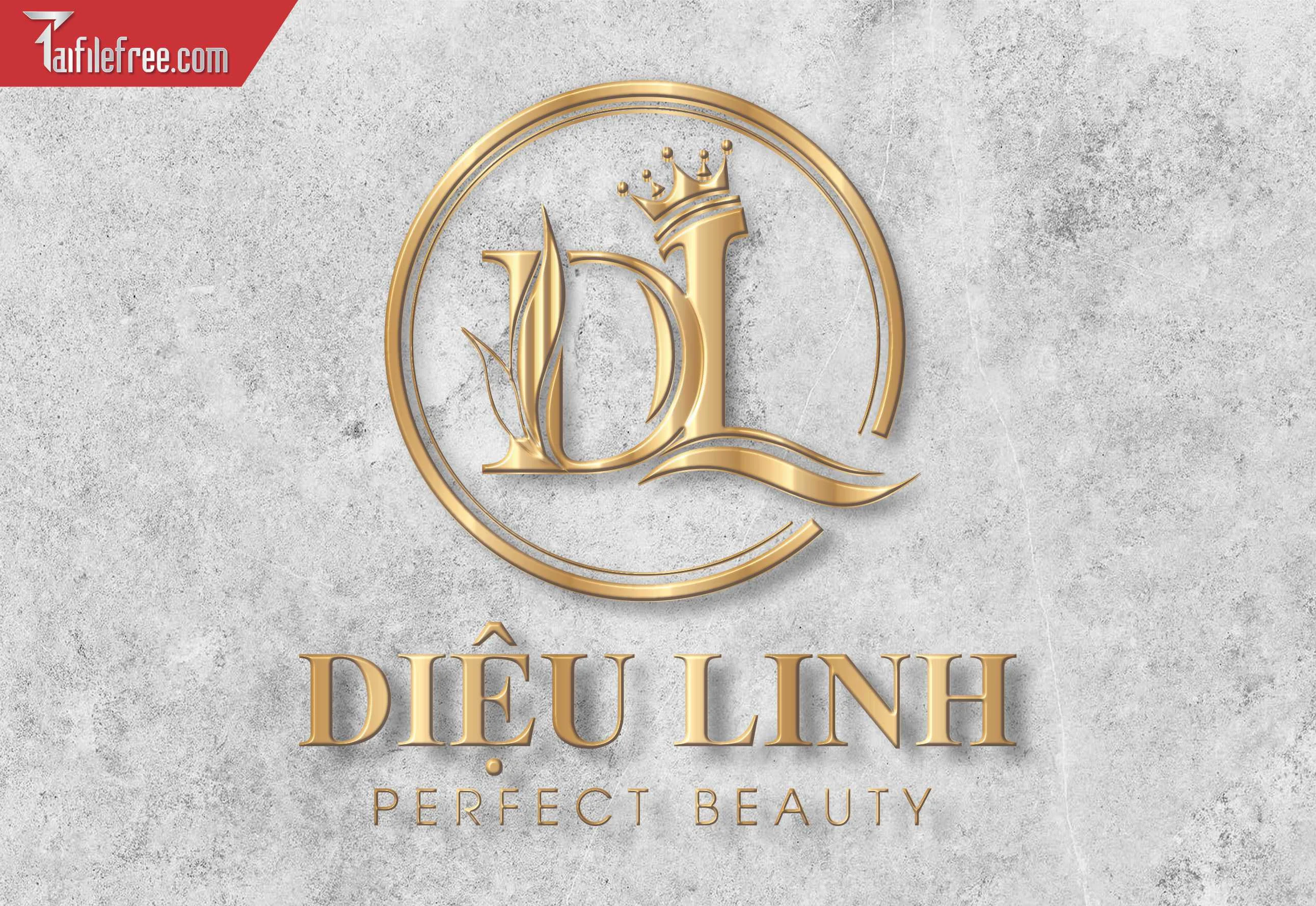 Vector Logo Spa Diệu Linh, Logo DL_LG122