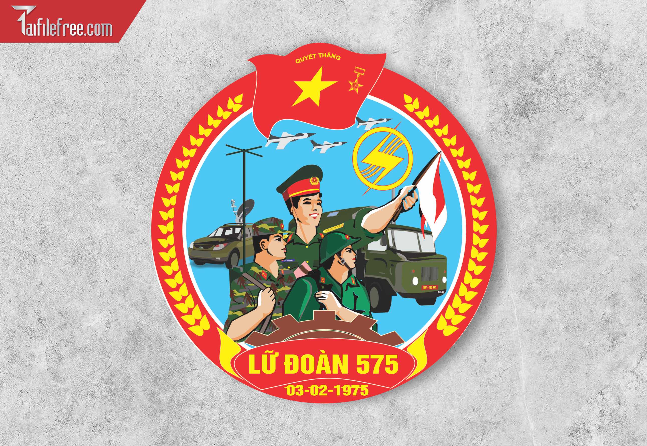 Vector Logo Quân Đội, Lữ Đoàn 575_LG128