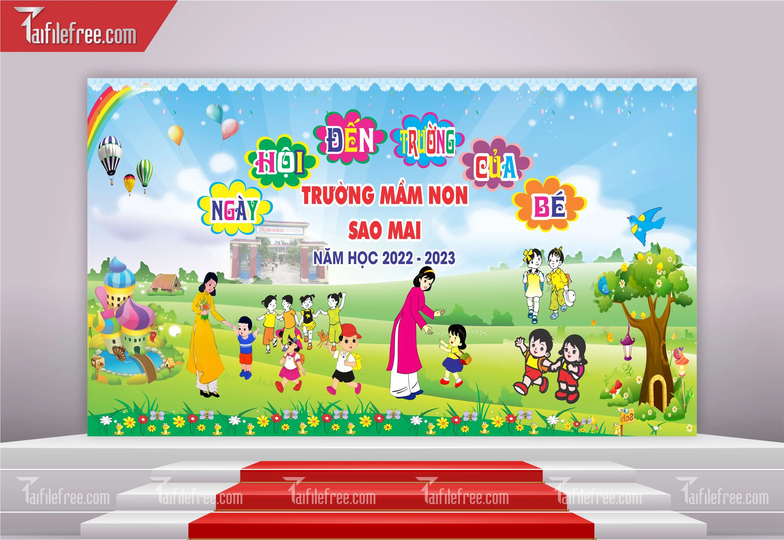 Maket, Background Lễ Khai Giảng Năm Học_LG39