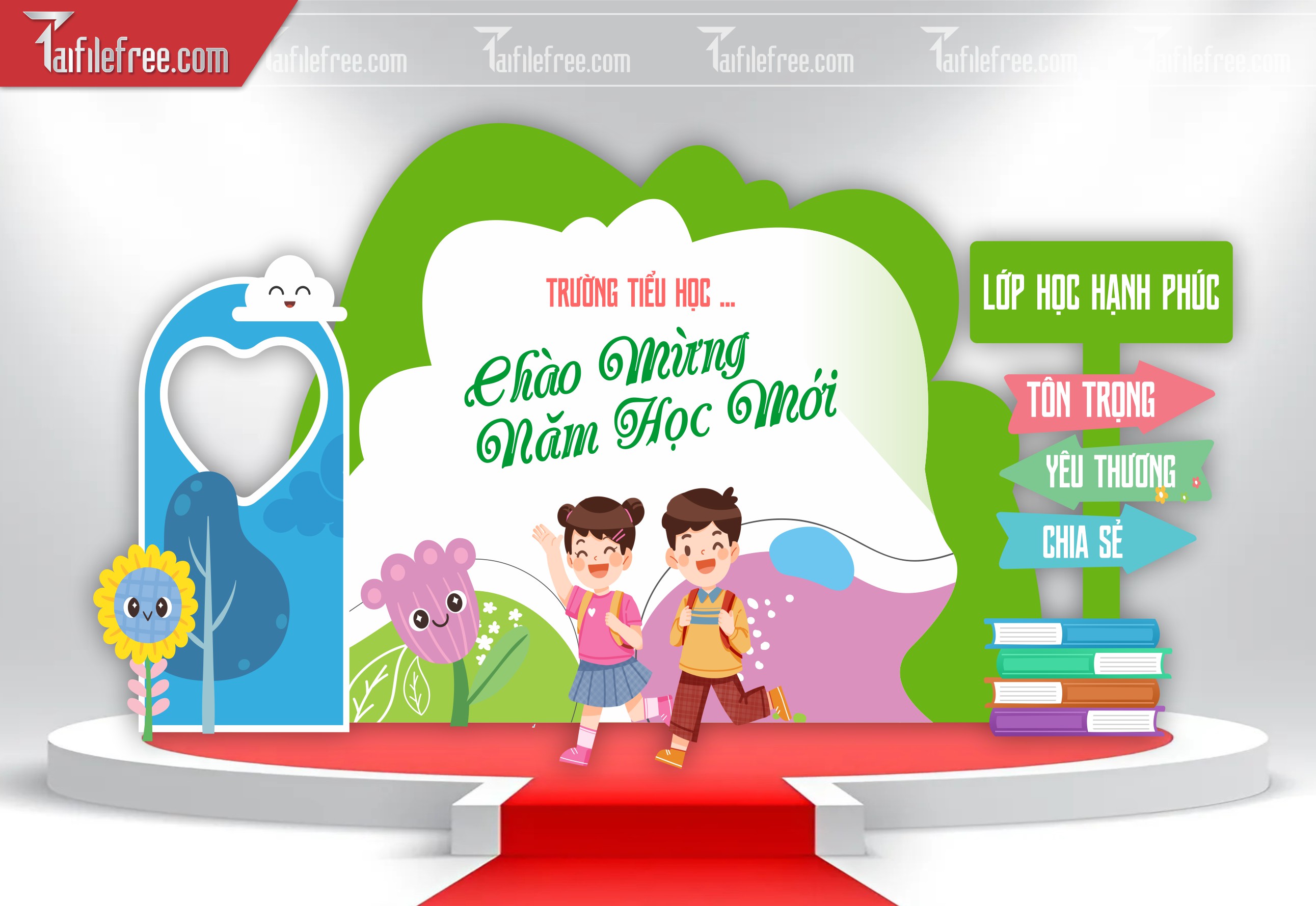 Maket, Background Lễ Khai Giảng Năm Học_LG40