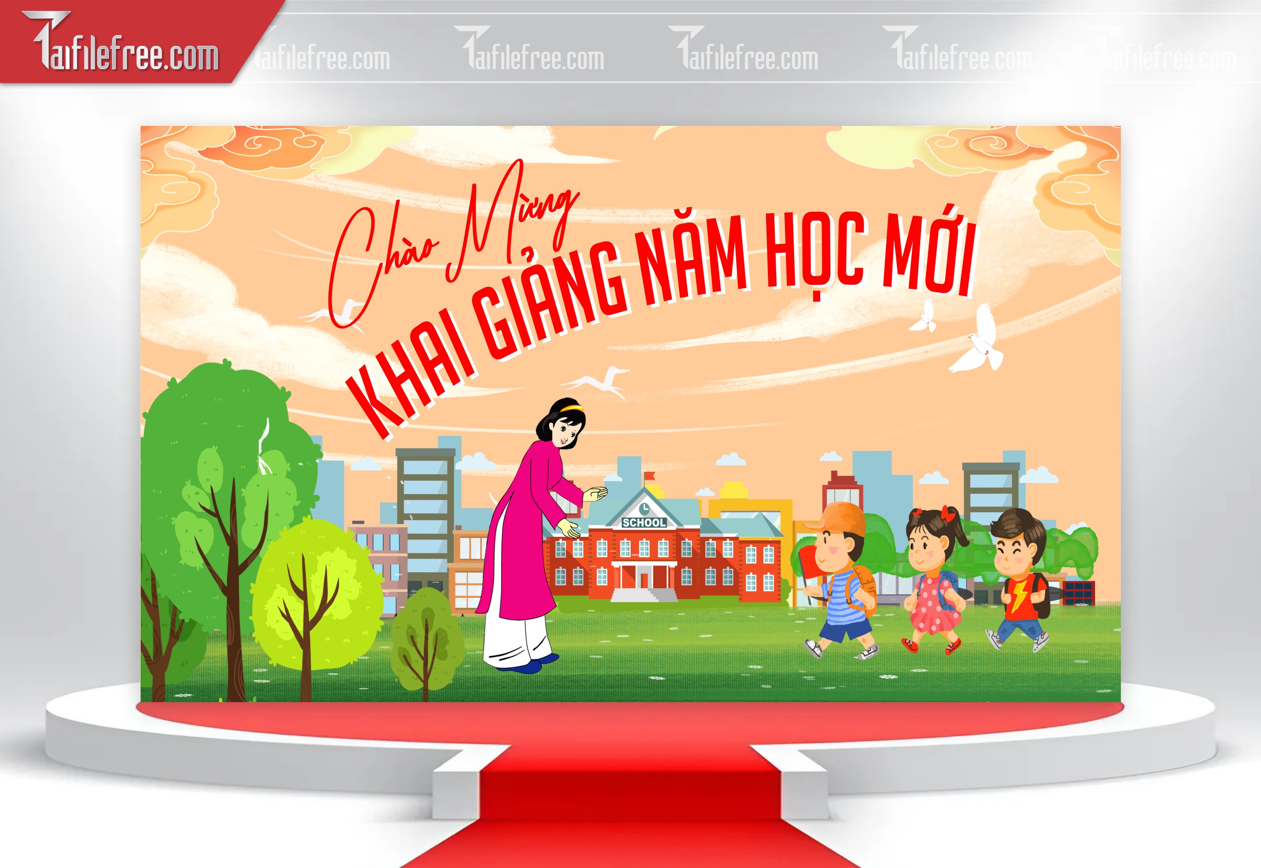 Maket, Background Lễ Khai Giảng Năm Học_LG42