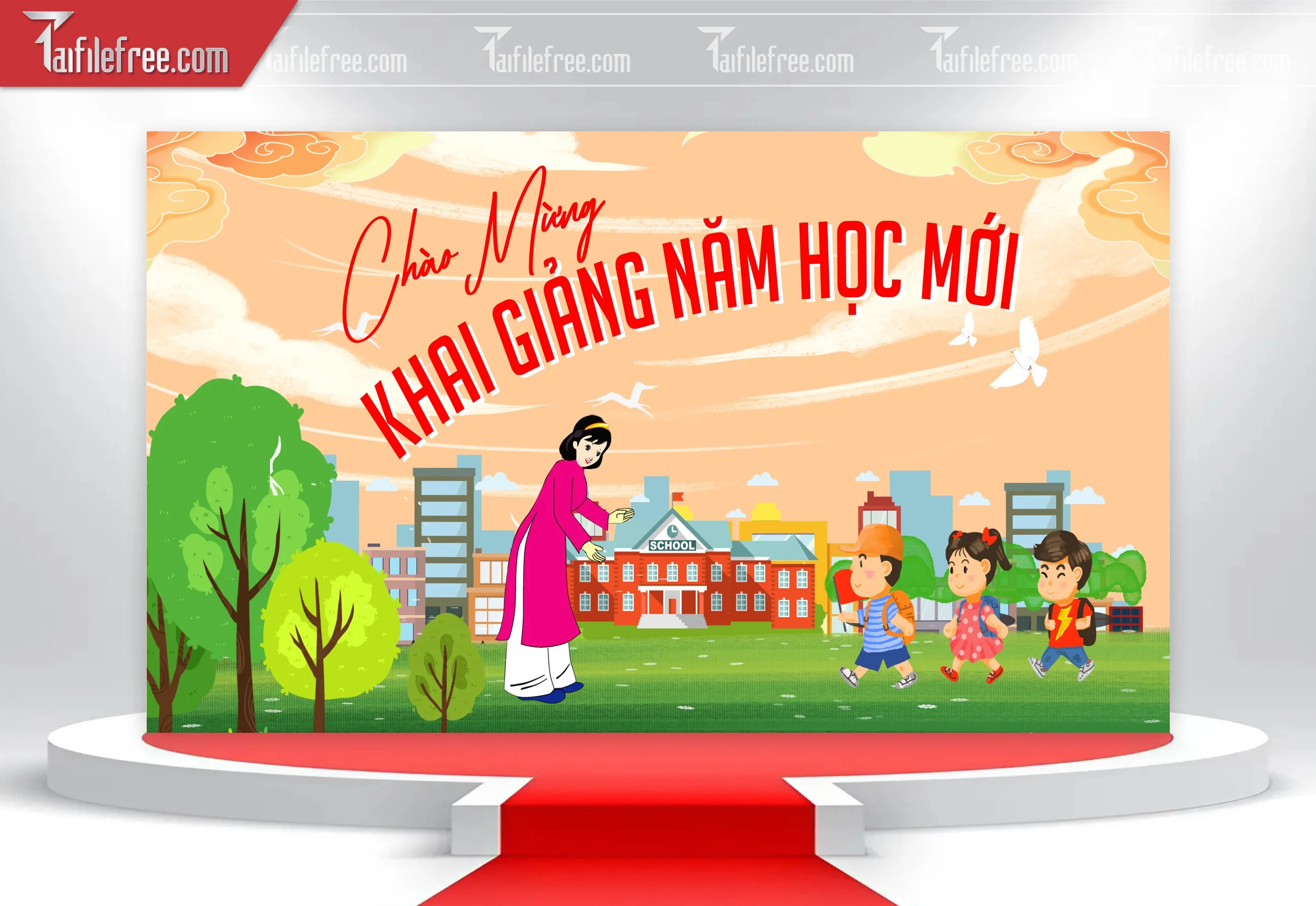Maket, Background Lễ Khai Giảng Năm Học_LG42