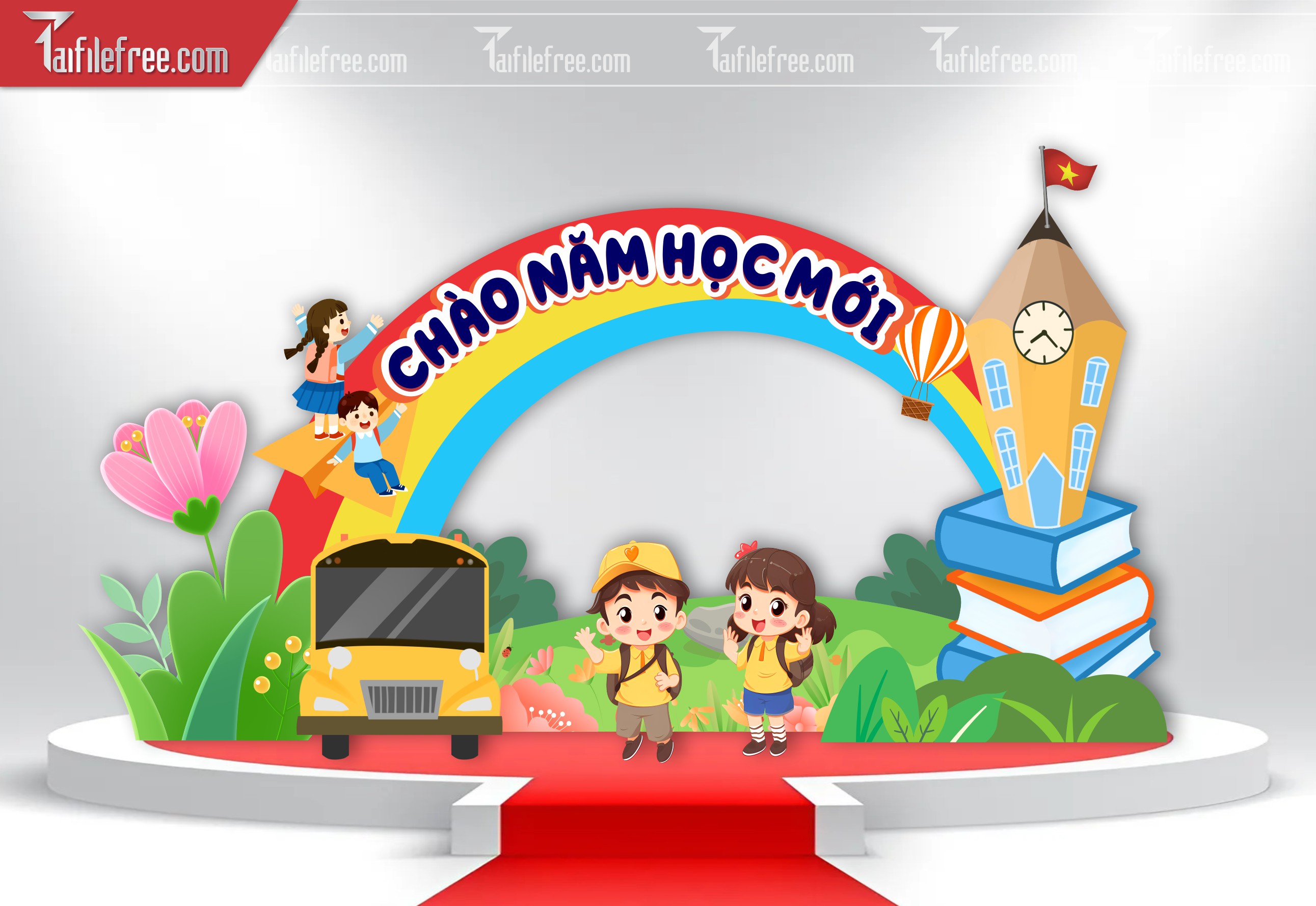 Maket, Background Lễ Khai Giảng Năm Học_LG43