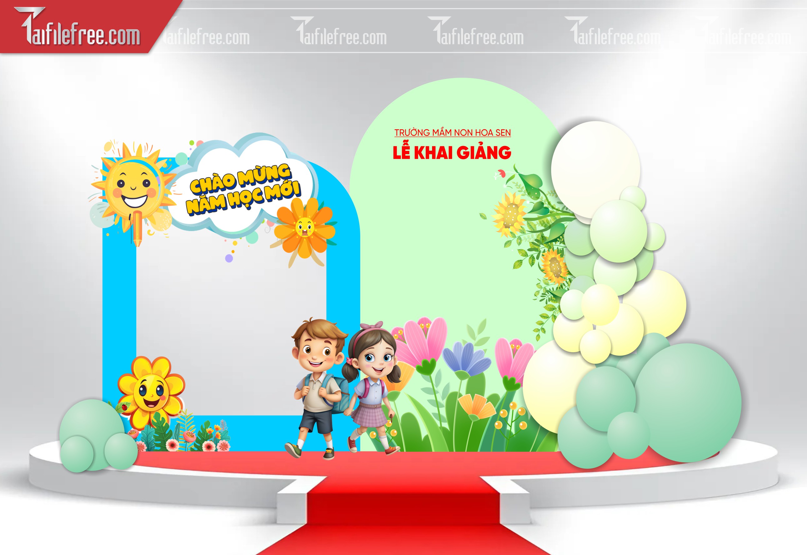 Maket, Background Lễ Khai Giảng Năm Học_LG65