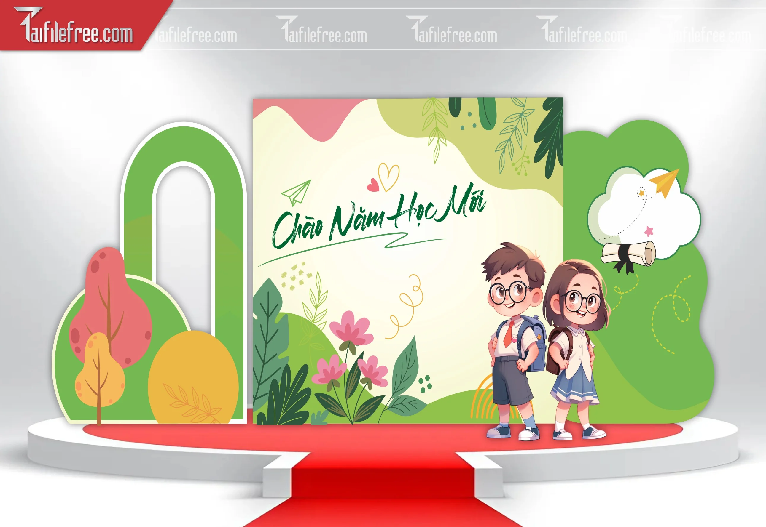 Maket, Background Lễ Khai Giảng Năm Học_LG66