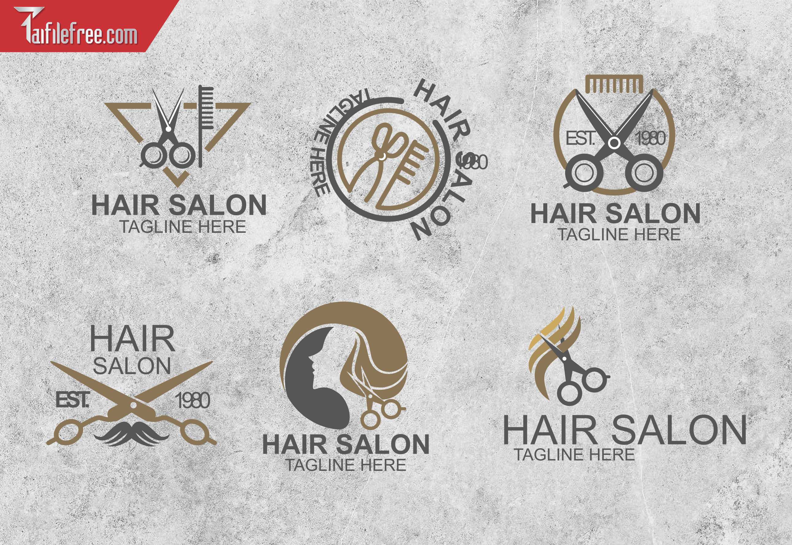 Vector Logo Babershop, Logo Tóc_LG95