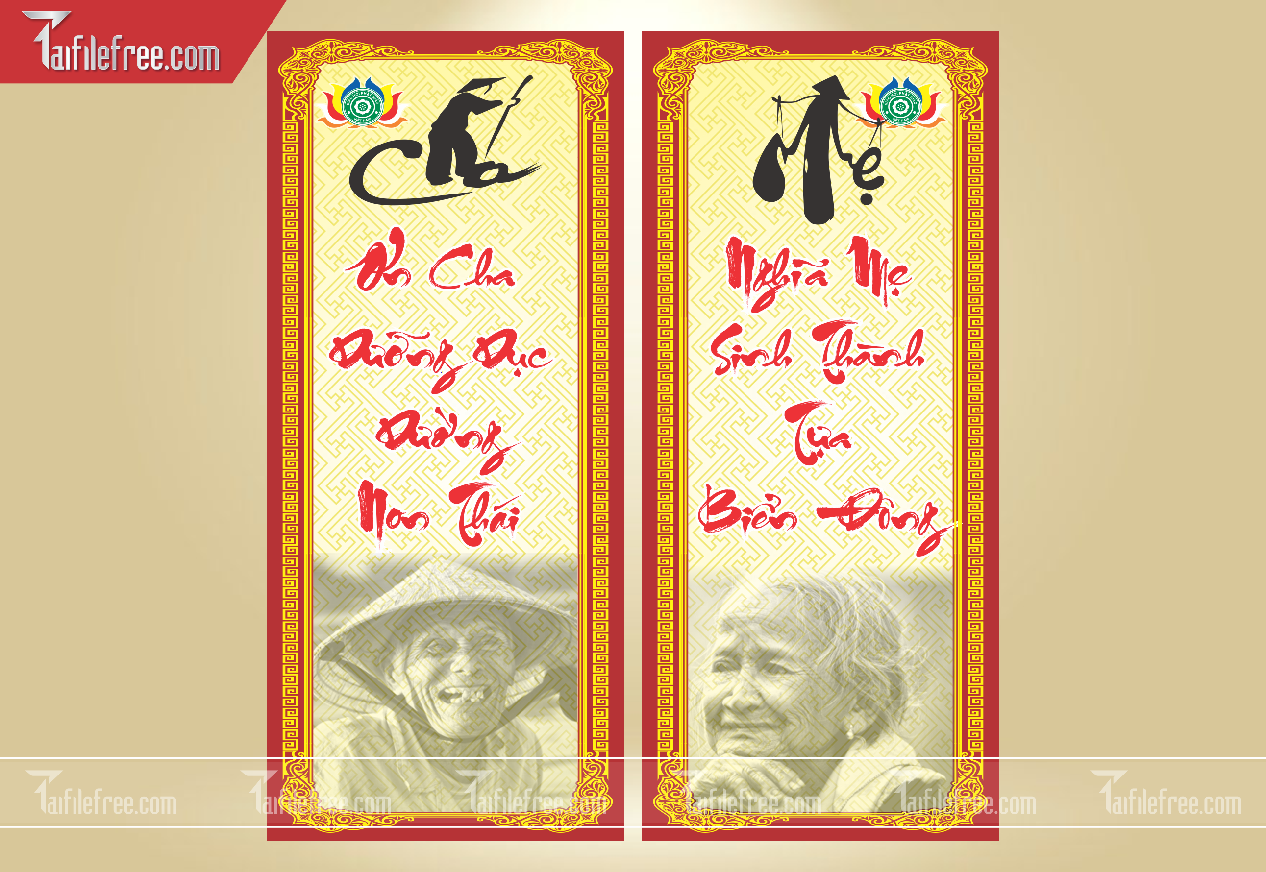 File Thiết Kế Banner, Poster Vu Lan Báo Hiếu Đẹp_LL02