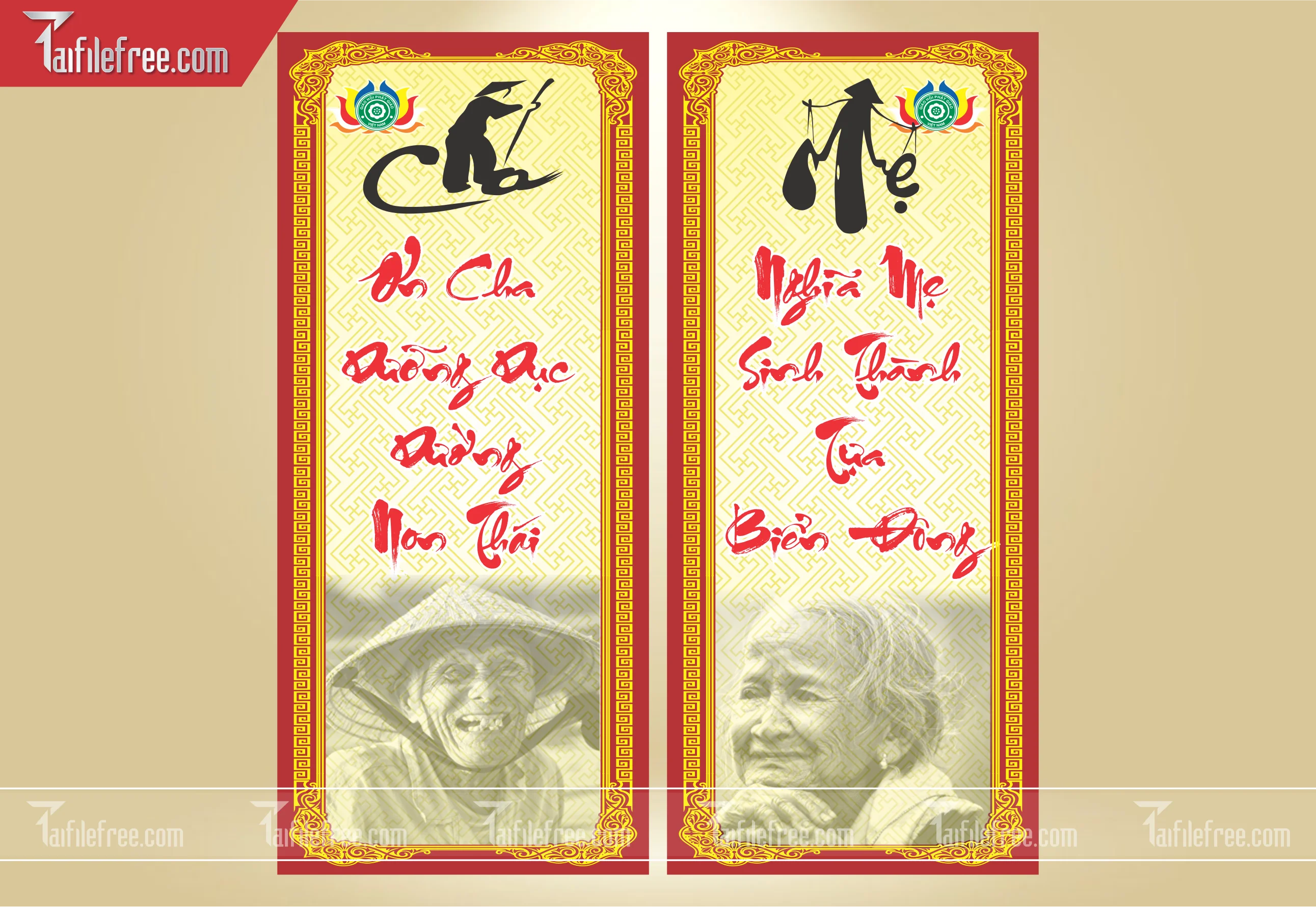 File Thiết Kế Banner, Poster Vu Lan Báo Hiếu Đẹp_LL02