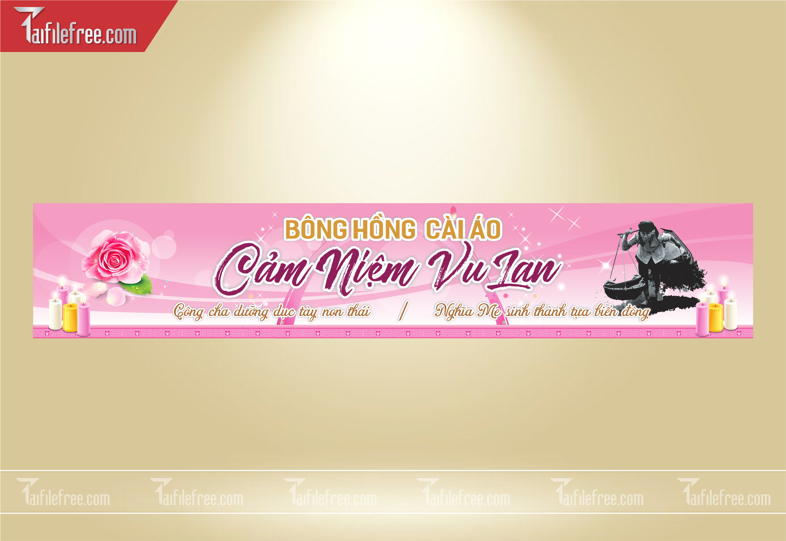 File Thiết Kế Banner, Poster Vu Lan Báo Hiếu Đẹp_LL04