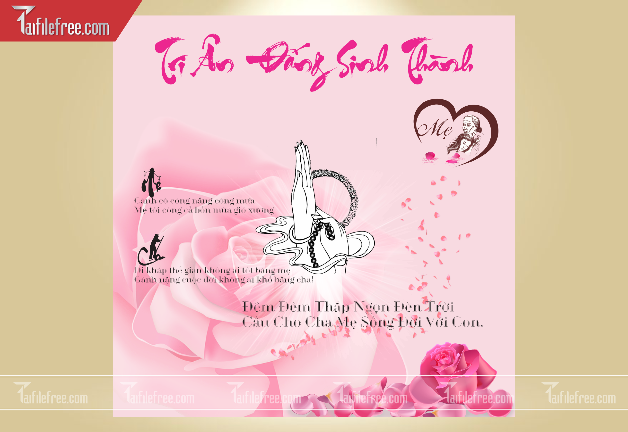 File Thiết Kế Banner, Poster Vu Lan Báo Hiếu Đẹp_LL05