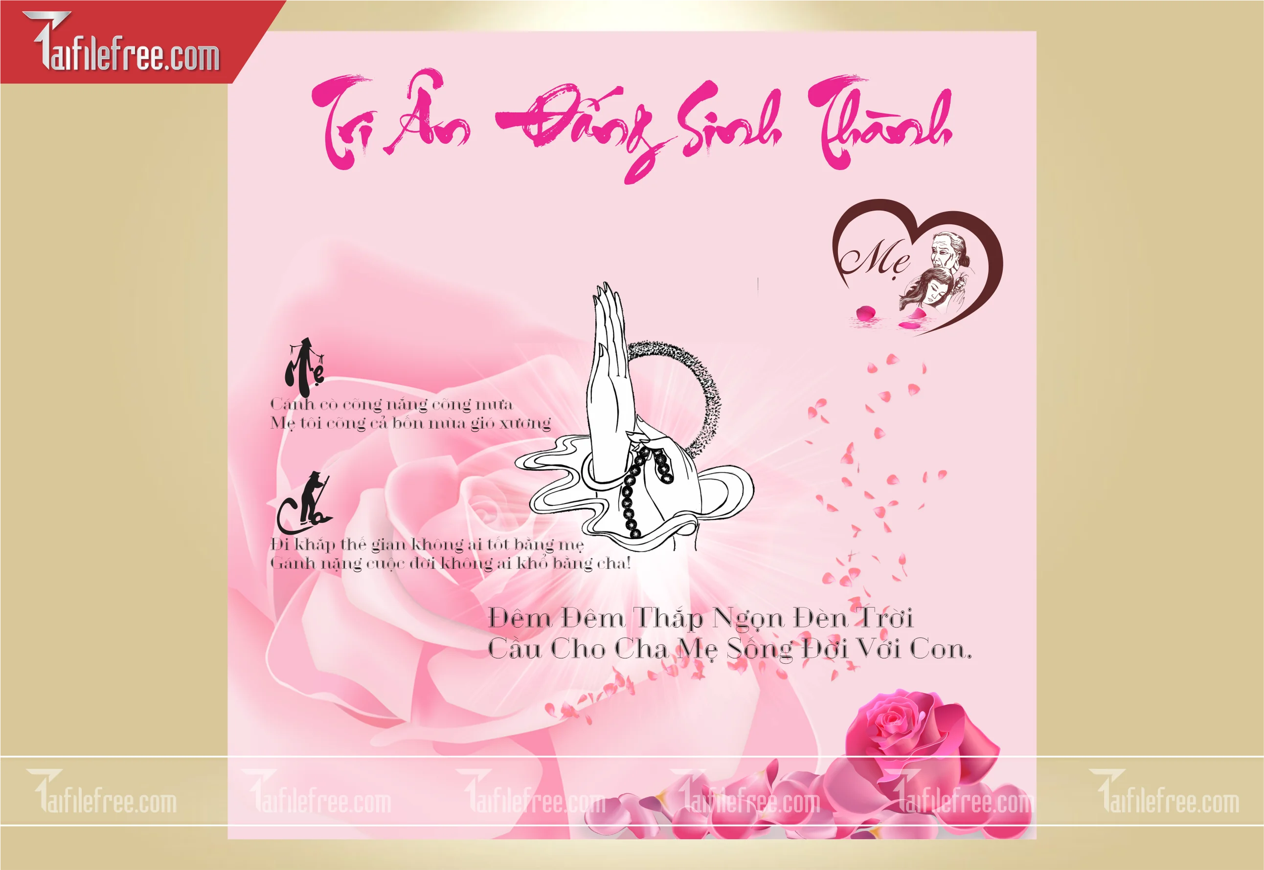 File Thiết Kế Banner, Poster Vu Lan Báo Hiếu Đẹp_LL05