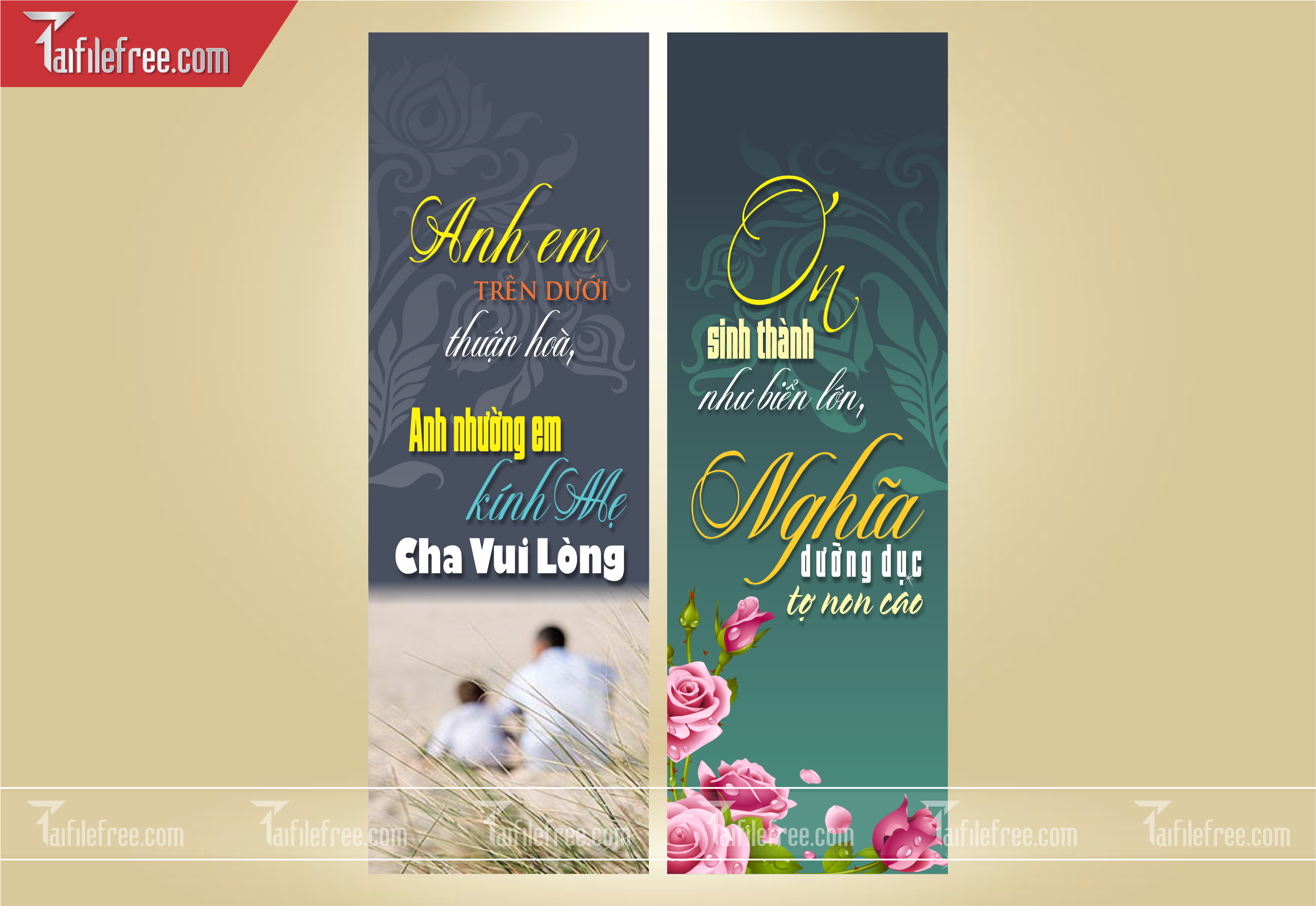 File Thiết Kế Banner, Poster Vu Lan Báo Hiếu Đẹp_LL09