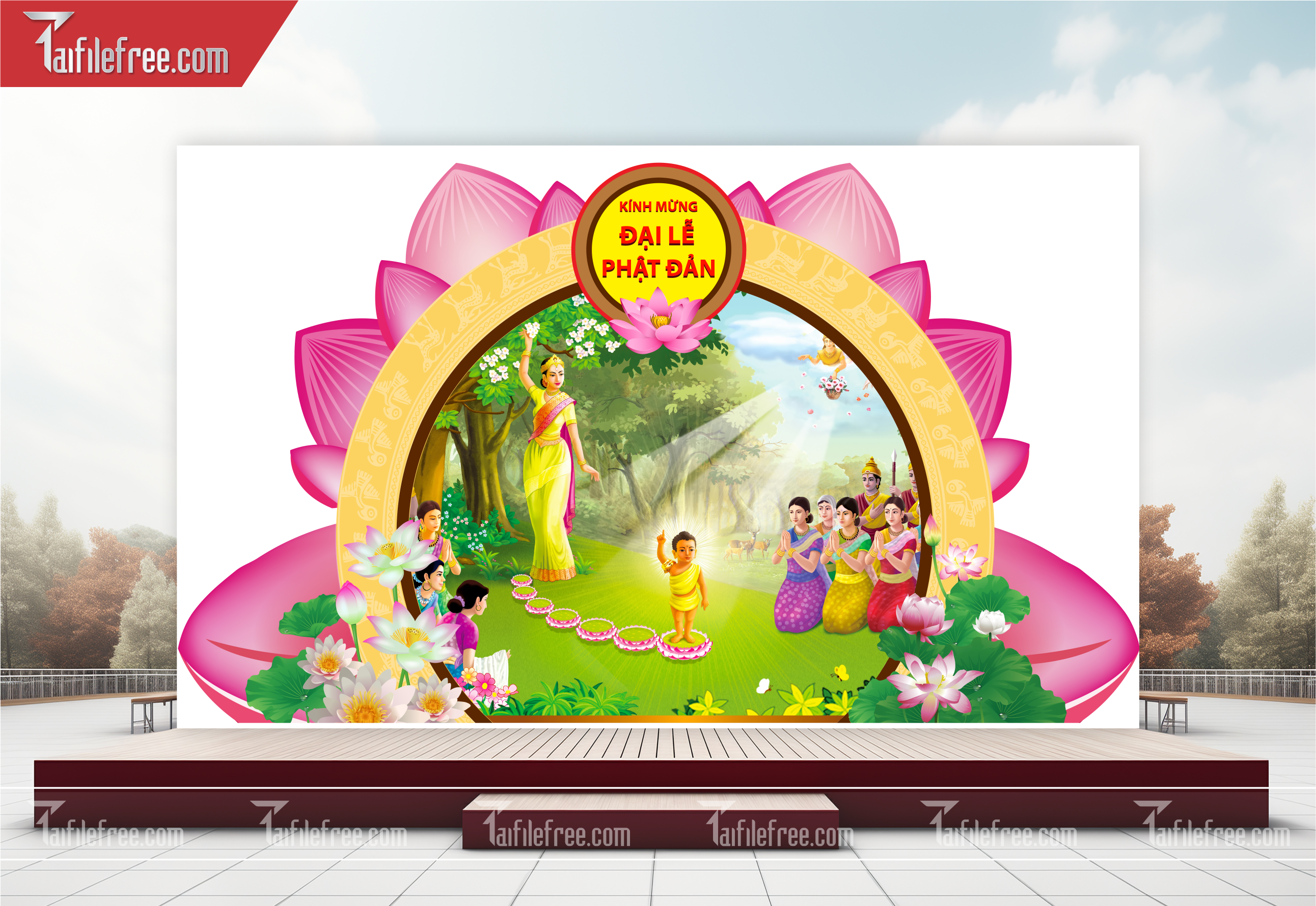 File Thiết Kế Banner, Poster Vu Lan Báo Hiếu Đẹp_LL10