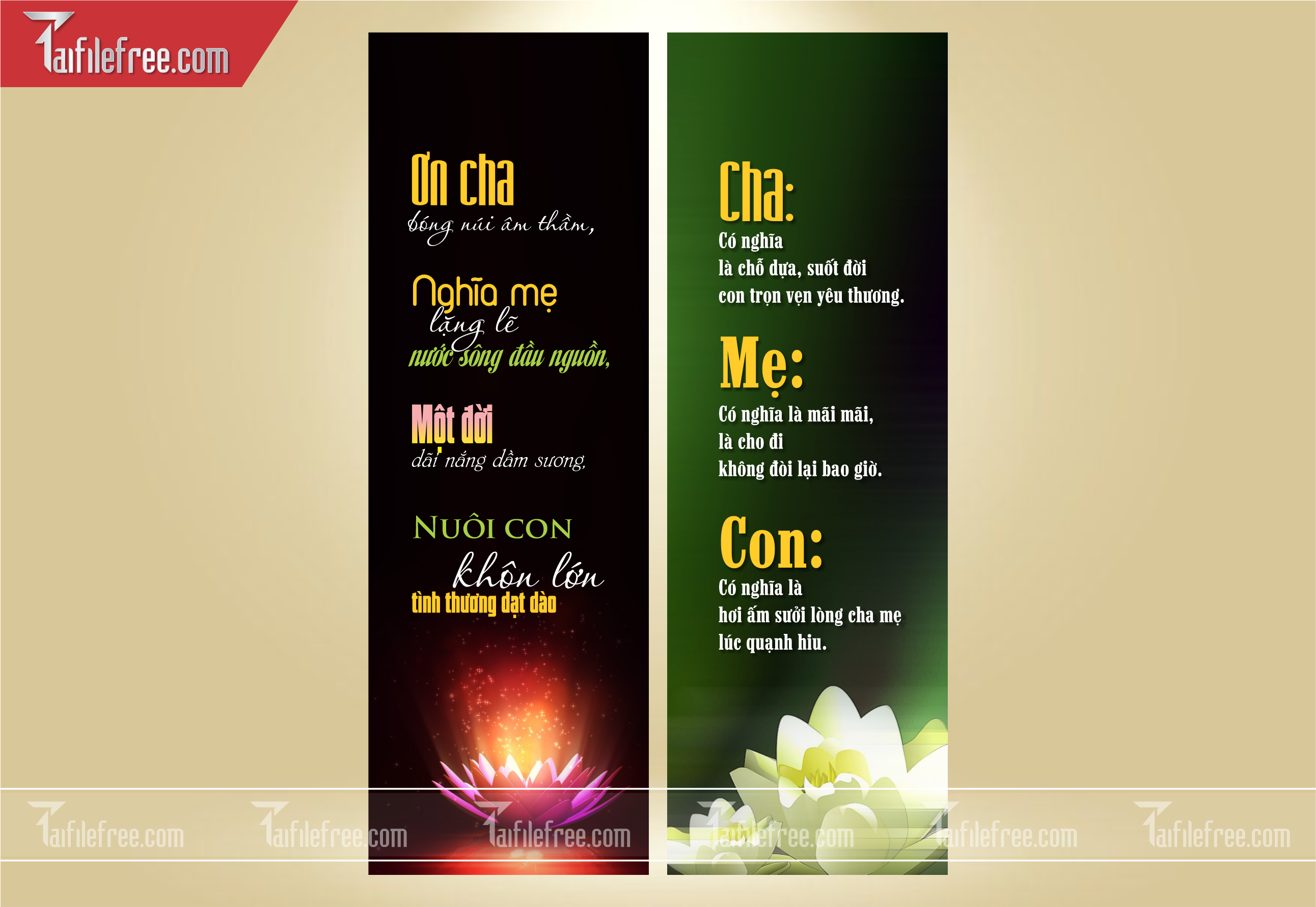 File Thiết Kế Banner, Poster Vu Lan Báo Hiếu Đẹp_LL13