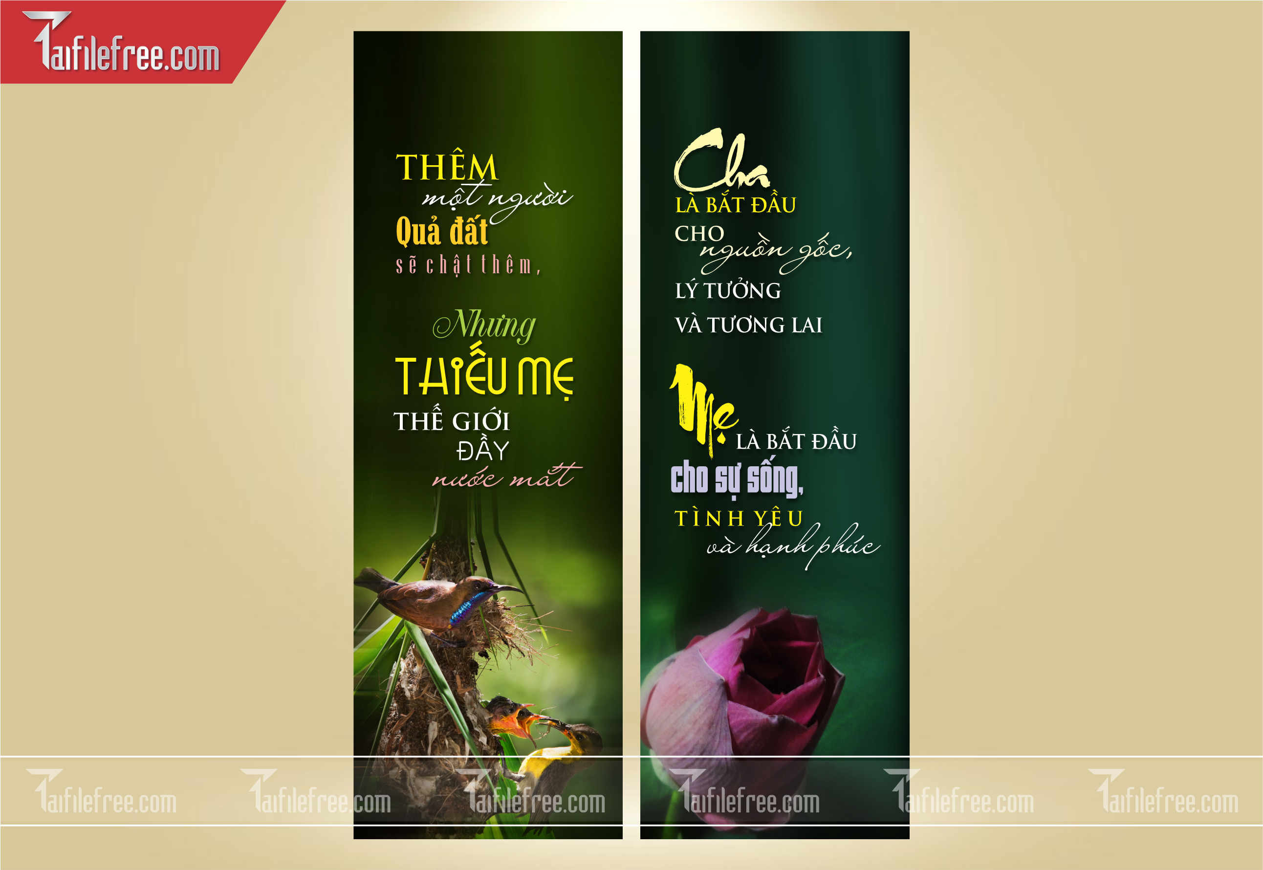 File Thiết Kế Banner, Poster Vu Lan Báo Hiếu Đẹp_LL16