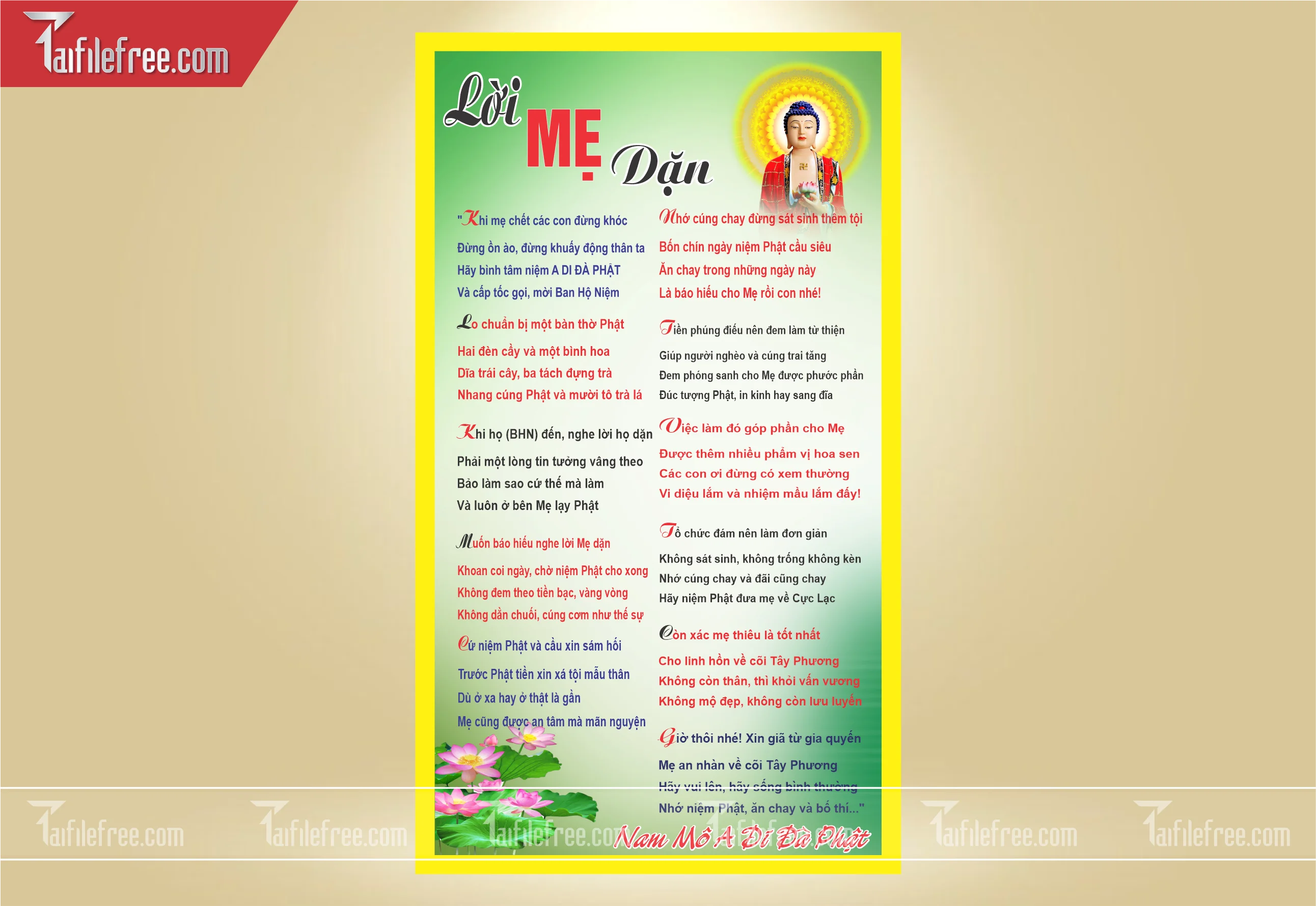File Thiết Kế Banner, Poster Vu Lan Báo Hiếu Đẹp_LL29