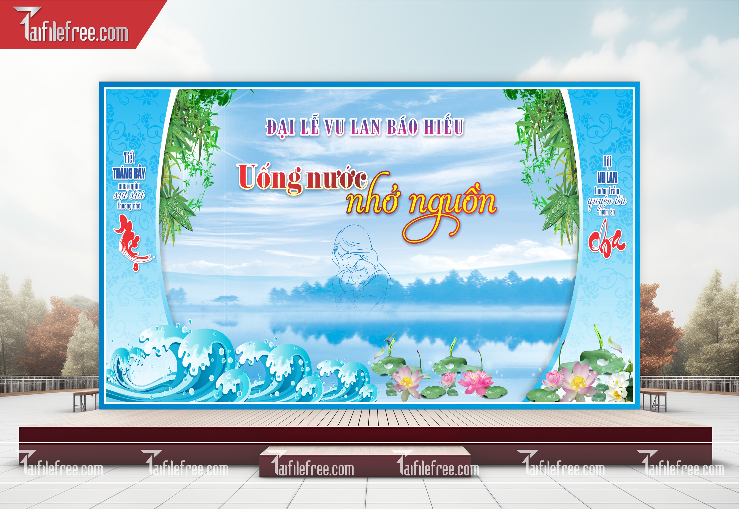 File Thiết Kế Banner, Poster Vu Lan Báo Hiếu Đẹp_LL32