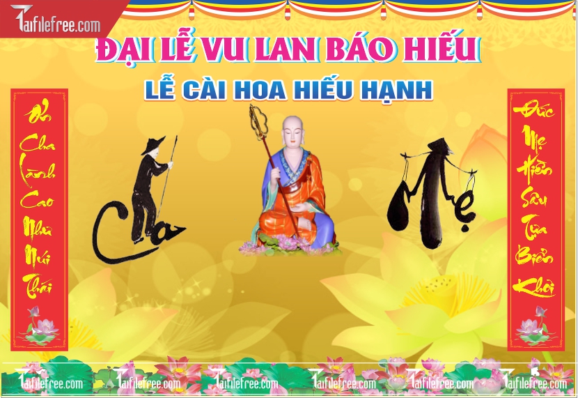 File Thiết Kế Banner, Poster Vu Lan Báo Hiếu Đẹp_LL36