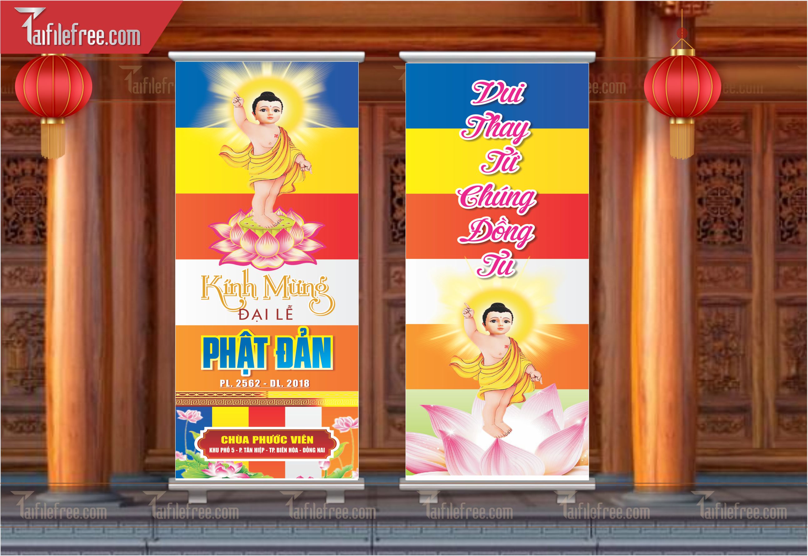 Mẫu Standee Mừng Lễ Phật Đản LPD01