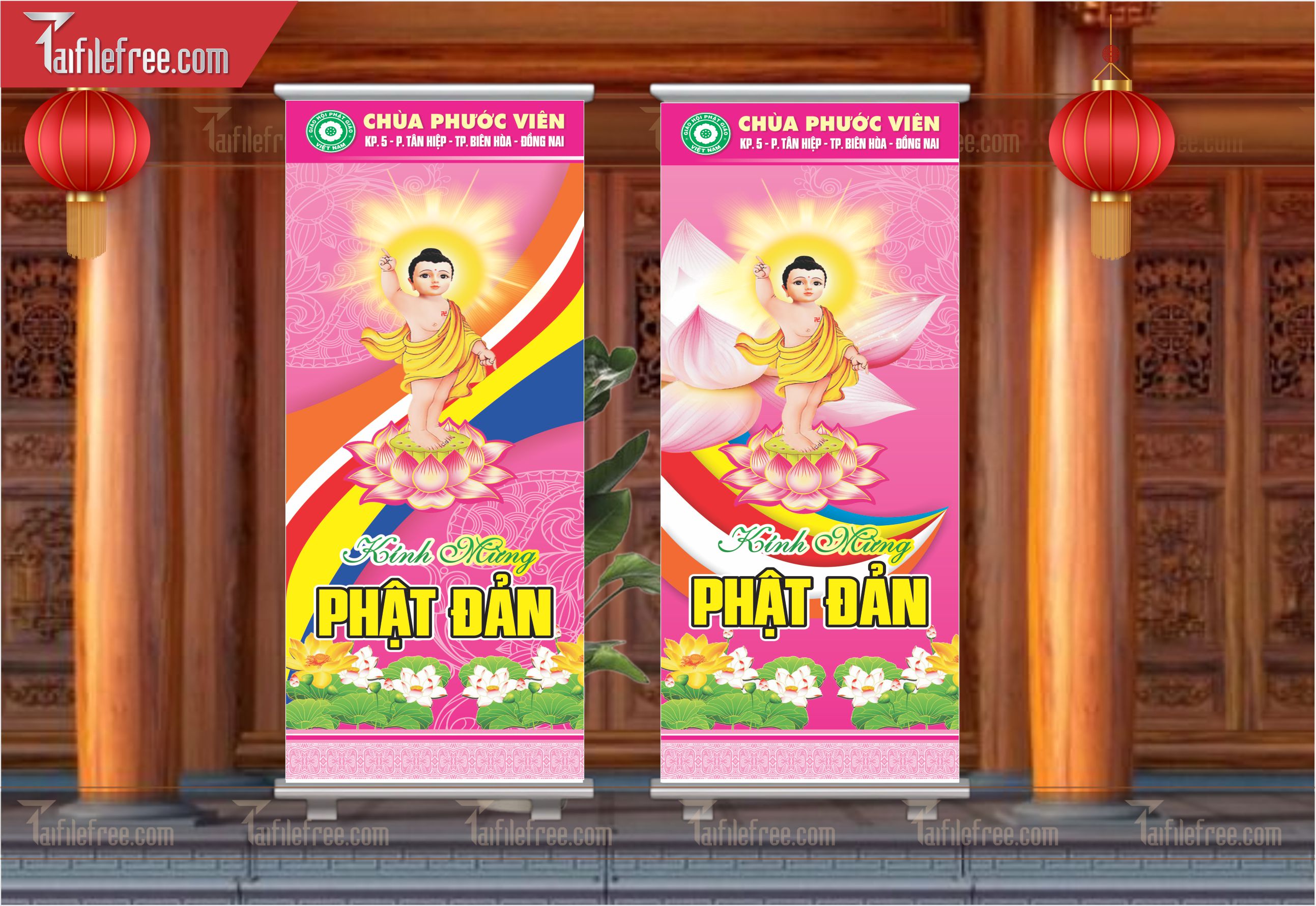 Mẫu Standee Mừng Lễ Phật Đản LPD09