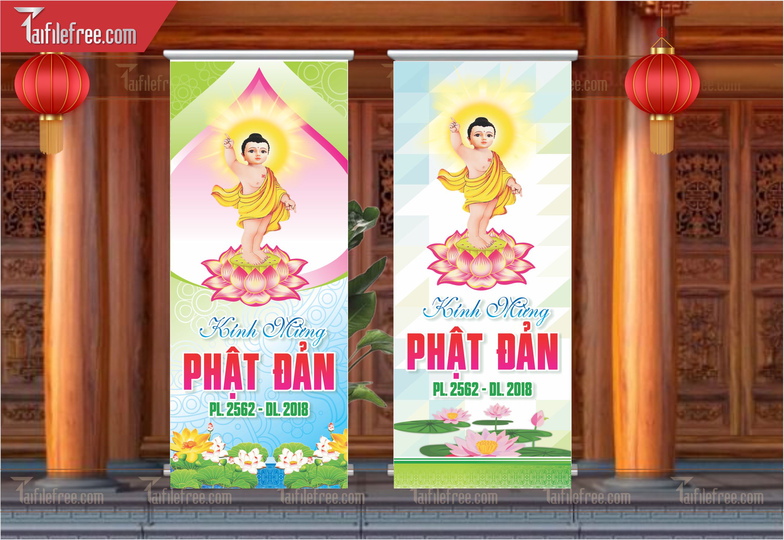 Mẫu Standee Mừng Lễ Phật Đản LPD10