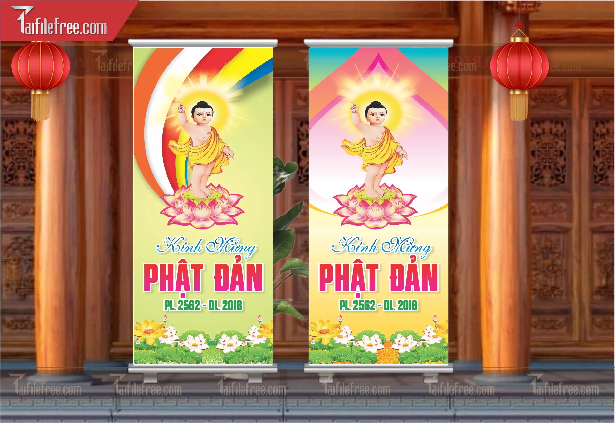 Mẫu Standee Mừng Lễ Phật Đản LPD11