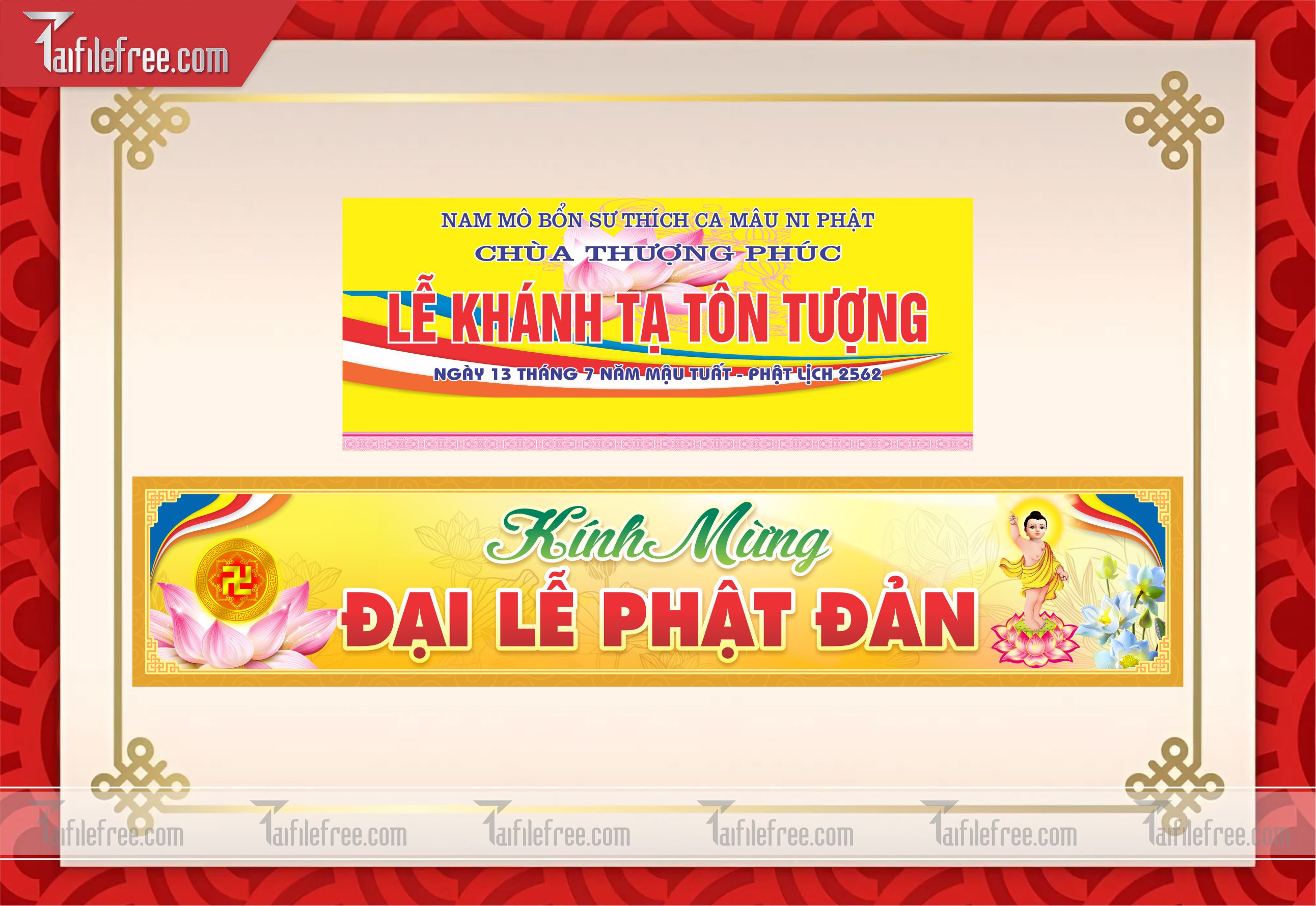 Mẫu Banner, Băng Rôn Mừng Lễ Phật Đản LPD30