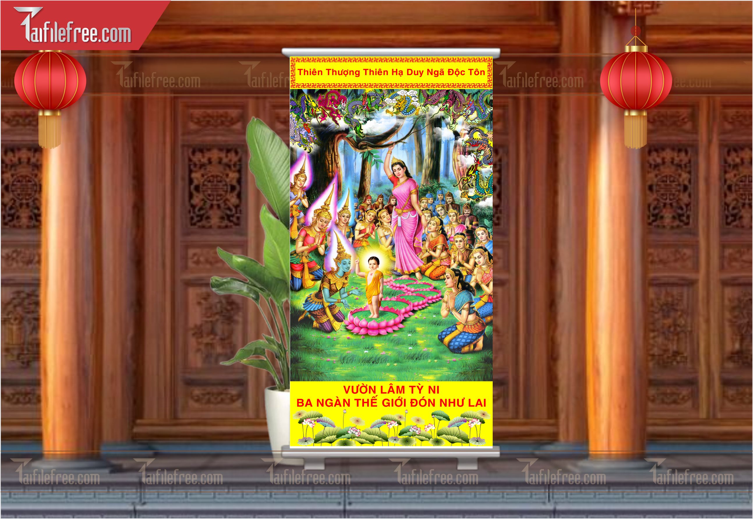 Mẫu Standee Mừng Lễ Phật Đản LPD56