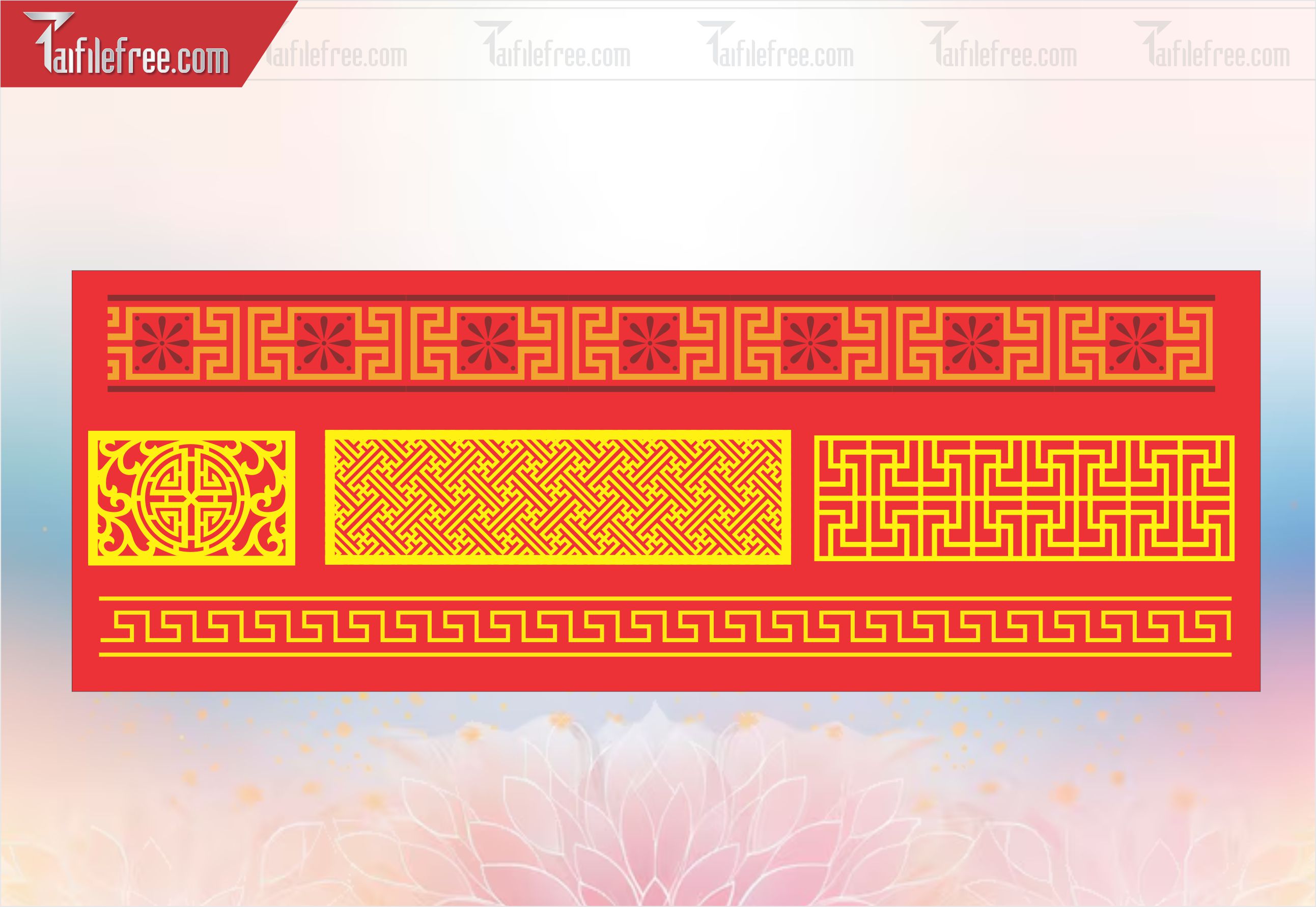 Hoa Văn Trang Trí Mừng Lễ Phật Đản LPD81