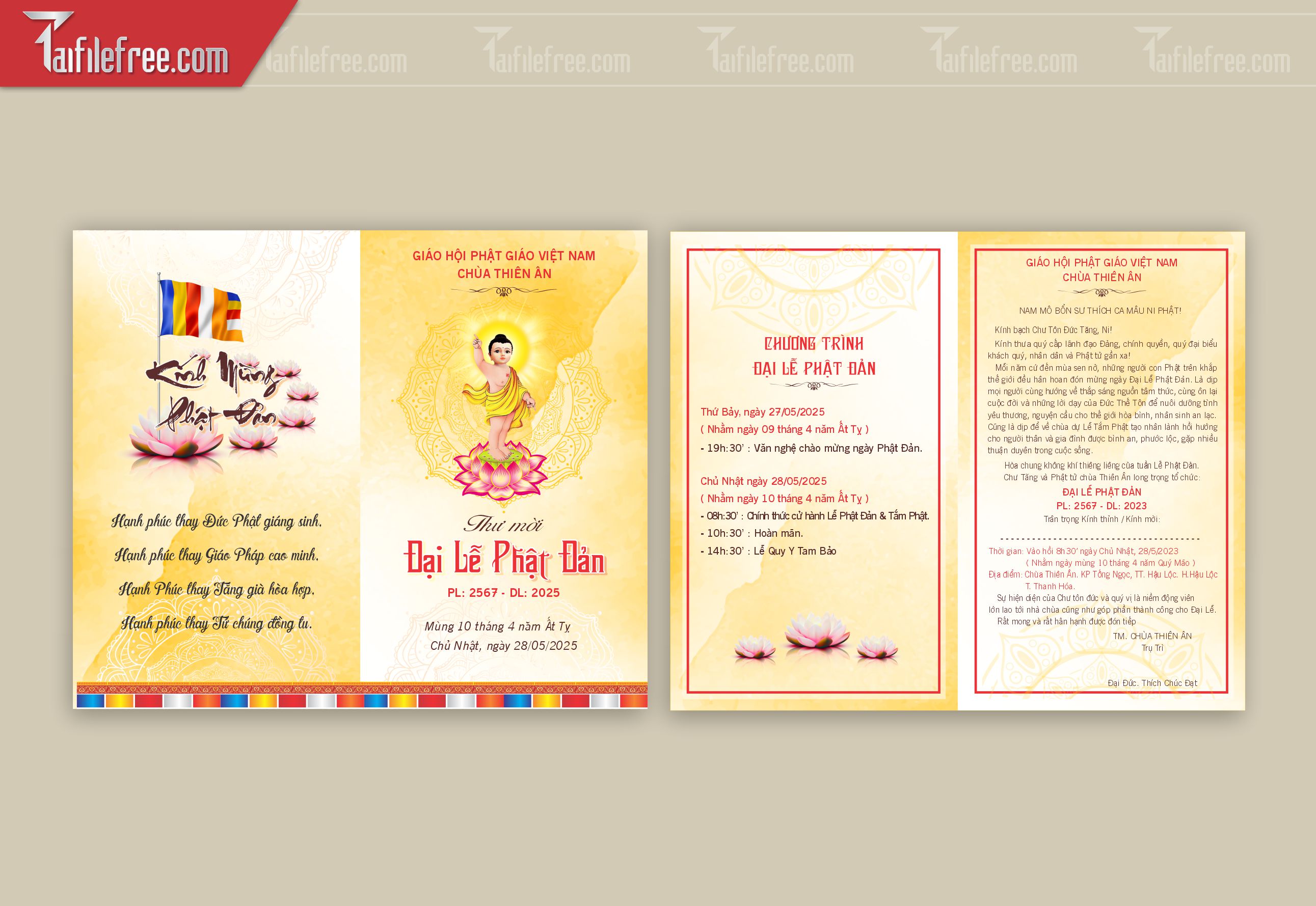 Thư Mời Mừng Lễ Phật Đản LPD97