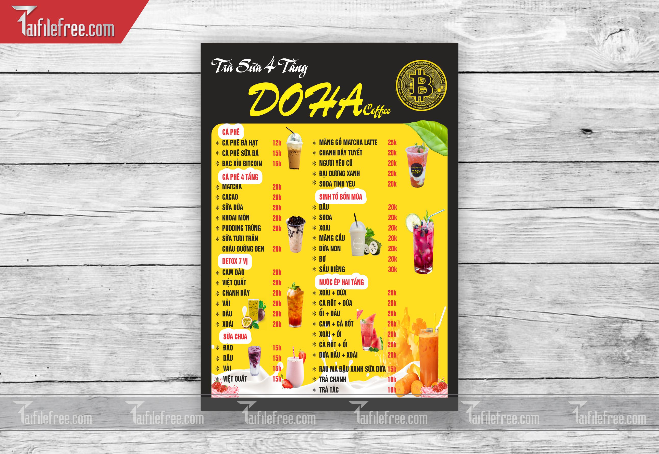 MENU NƯỚC GIẢI KHÁT_M07