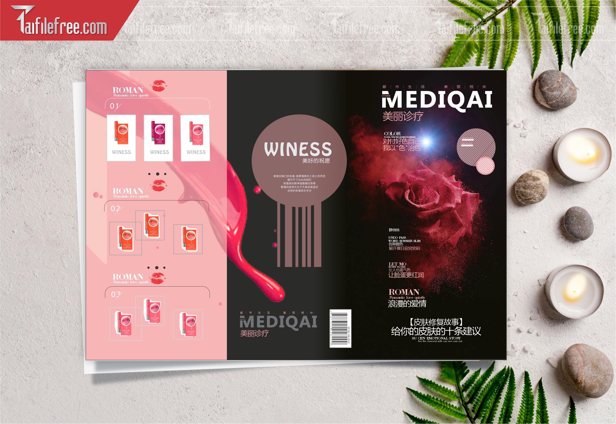 Mẫu Vector Menu Spa Đẹp_M103
