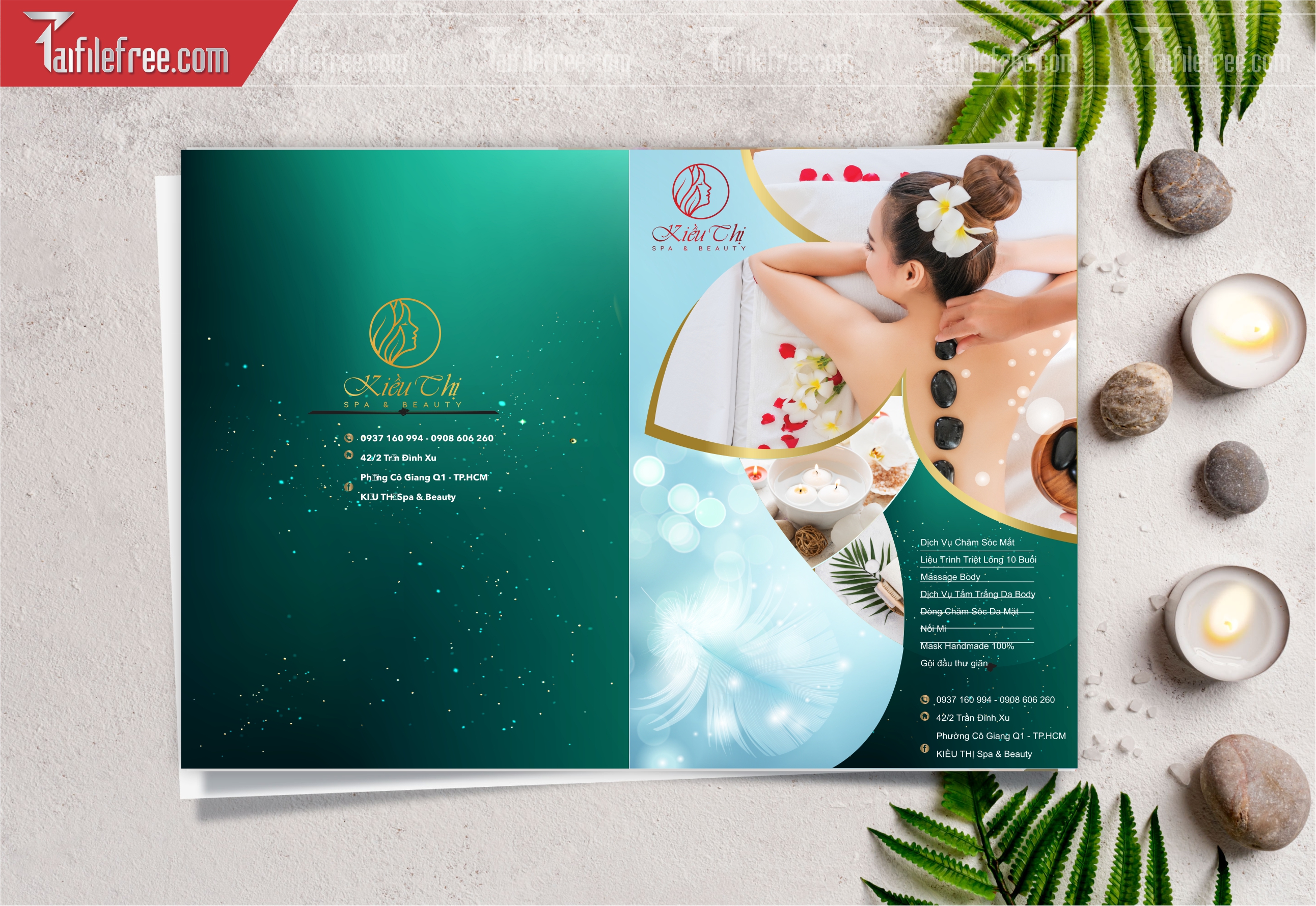 Mẫu Vector Menu Spa Đẹp_M106