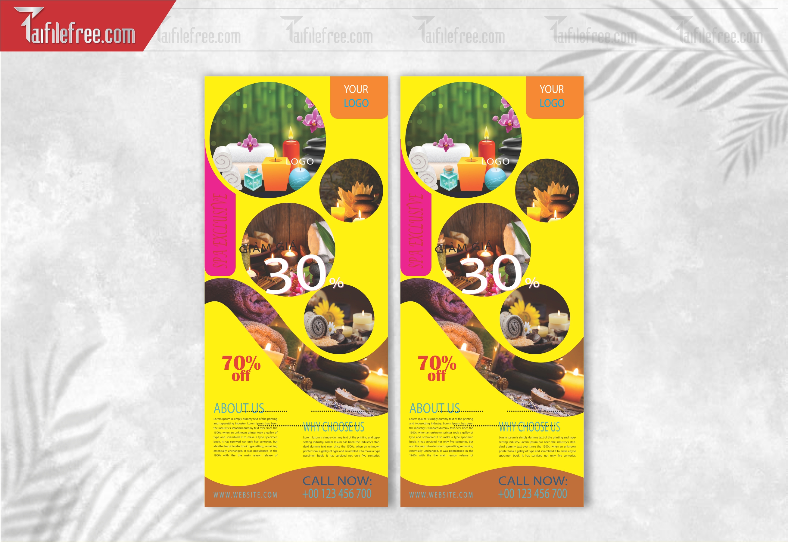 Mẫu Vector Menu Spa Đẹp_M109