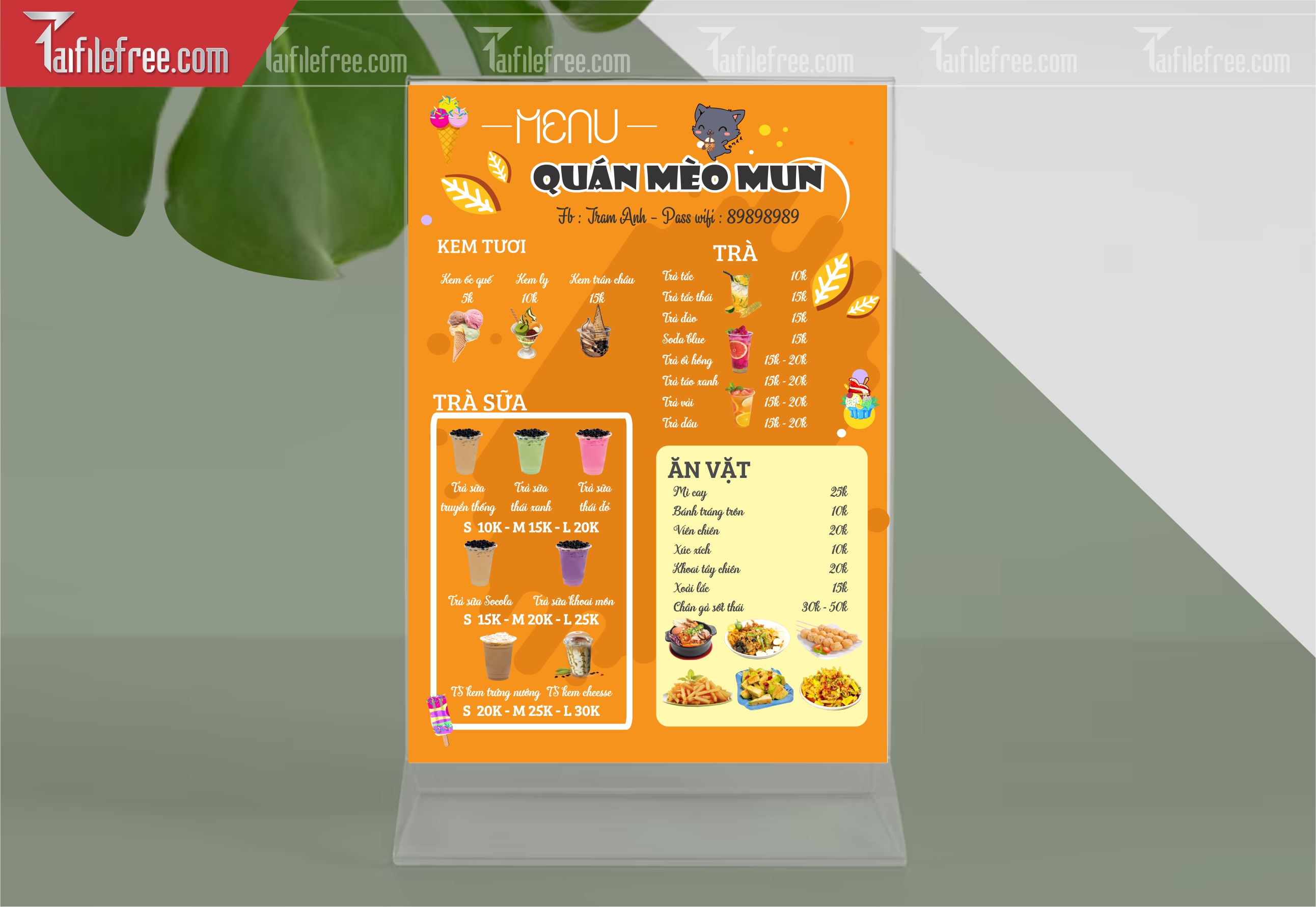 Menu Ăn Vặt, Giải Khát_M115