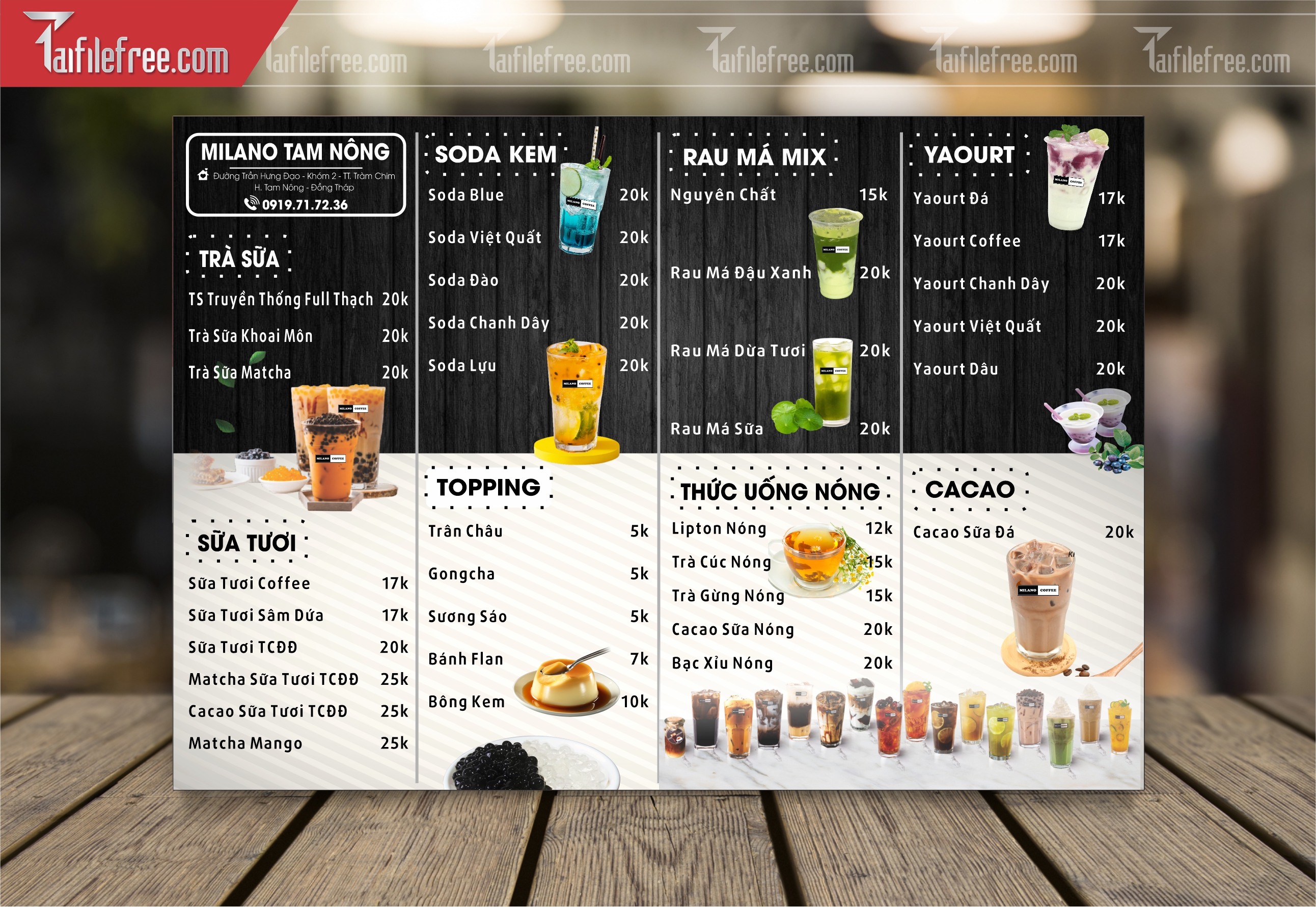 Menu Giải Khát_M117