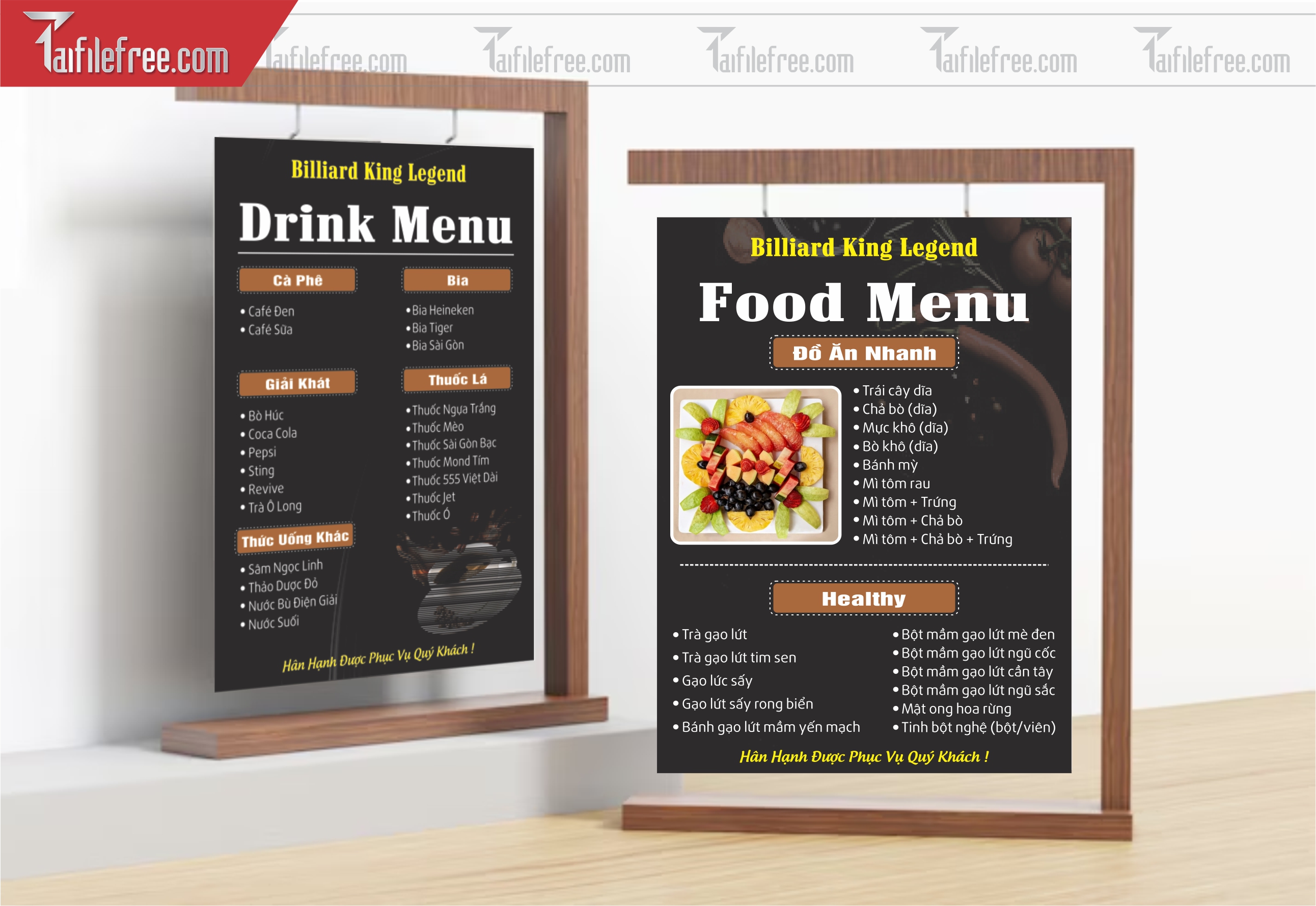Menu Food & Drink_M126
