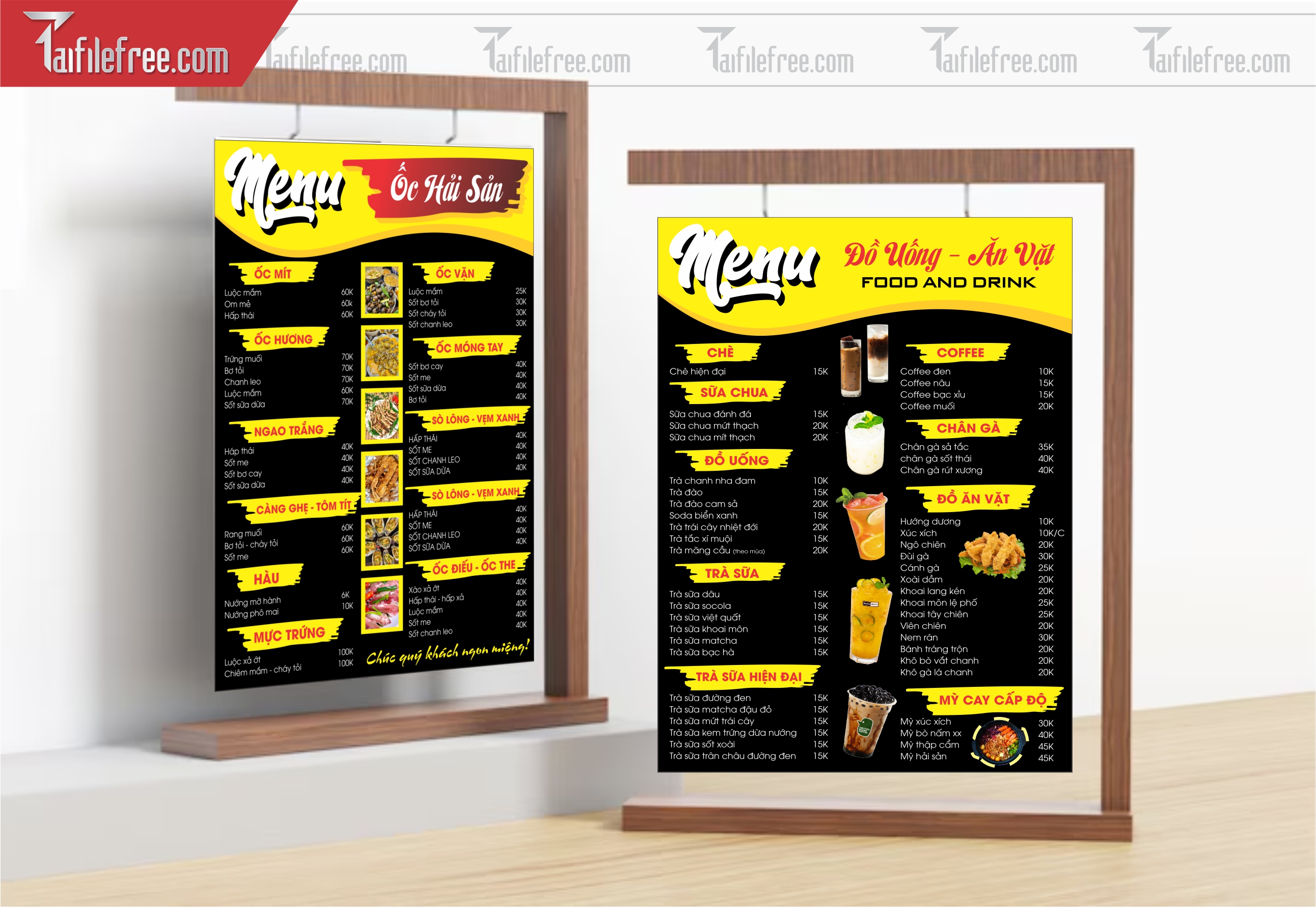 Menu Đồ Uống - Ăn Vặt_M138