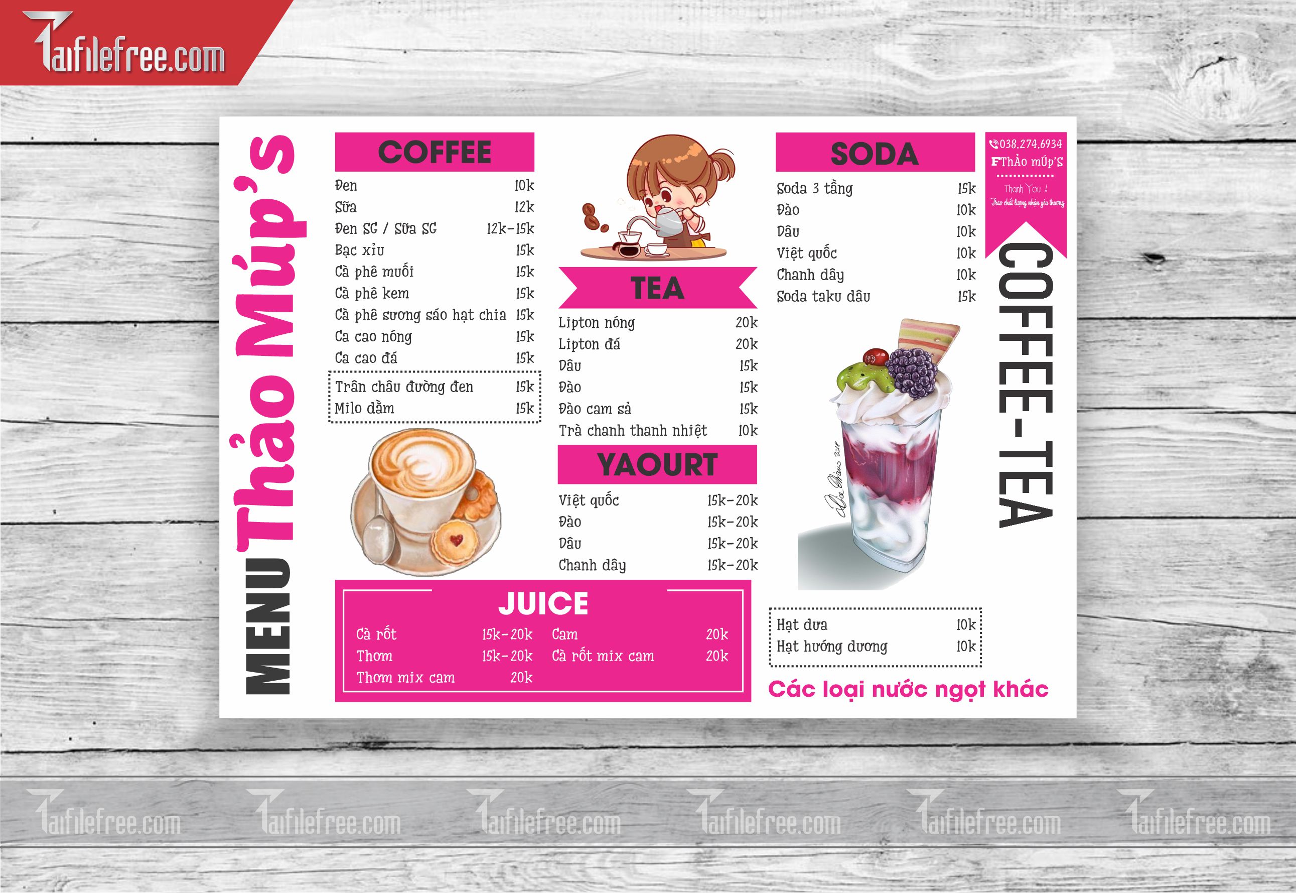 MENU TRÀ SỮA_M25