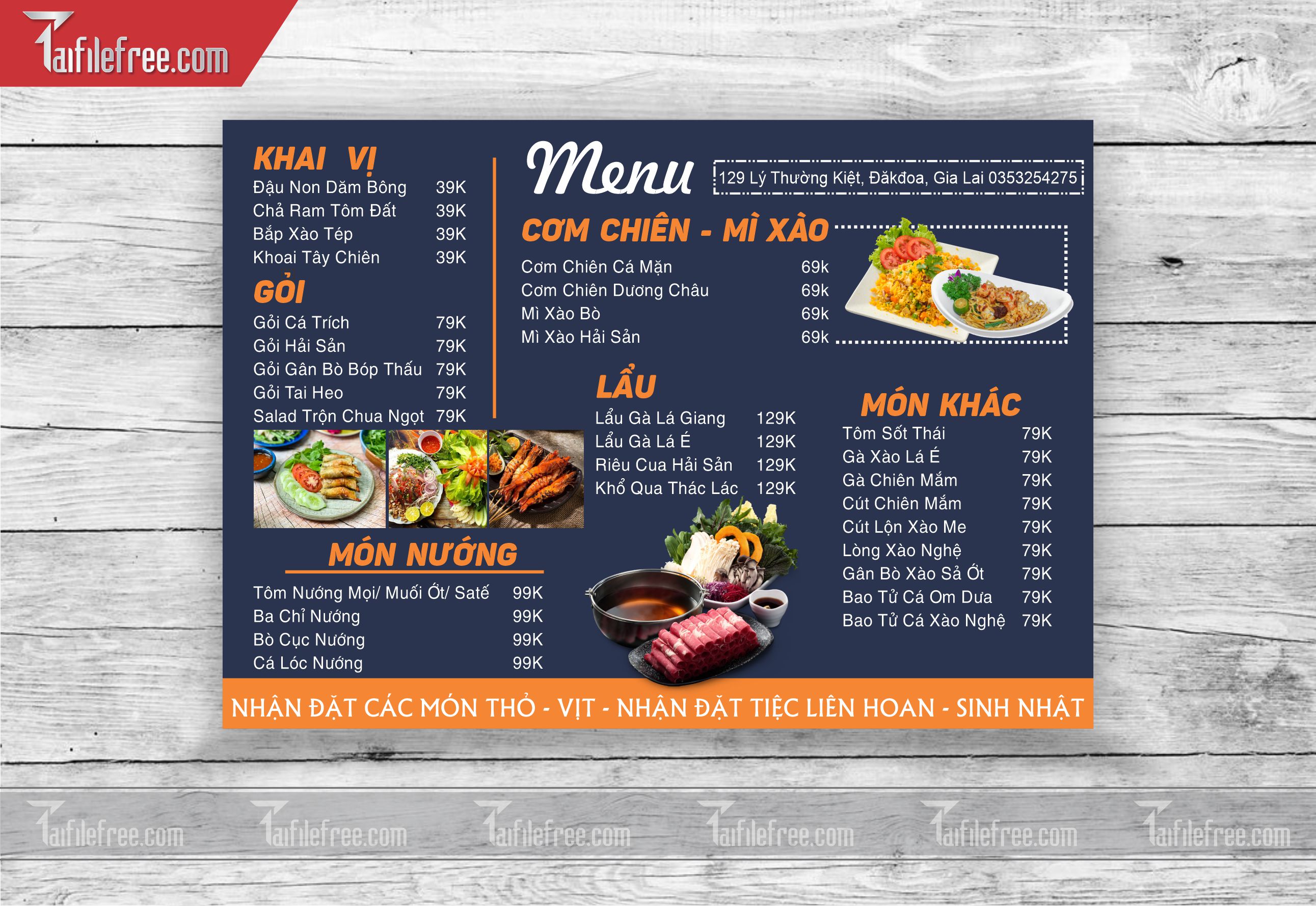 MENU QUÁN NHẬU_M33