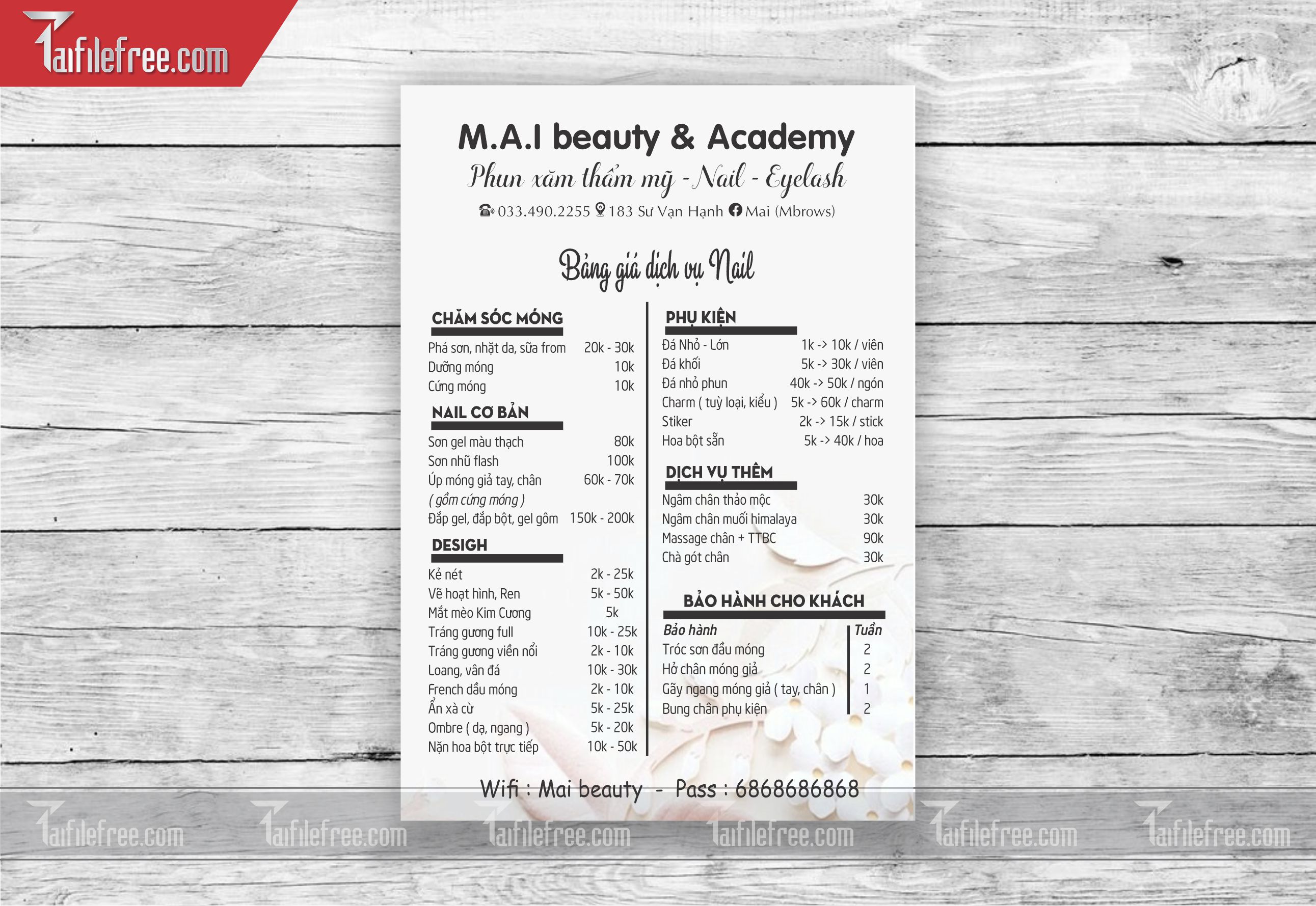 MENU SPA_M35