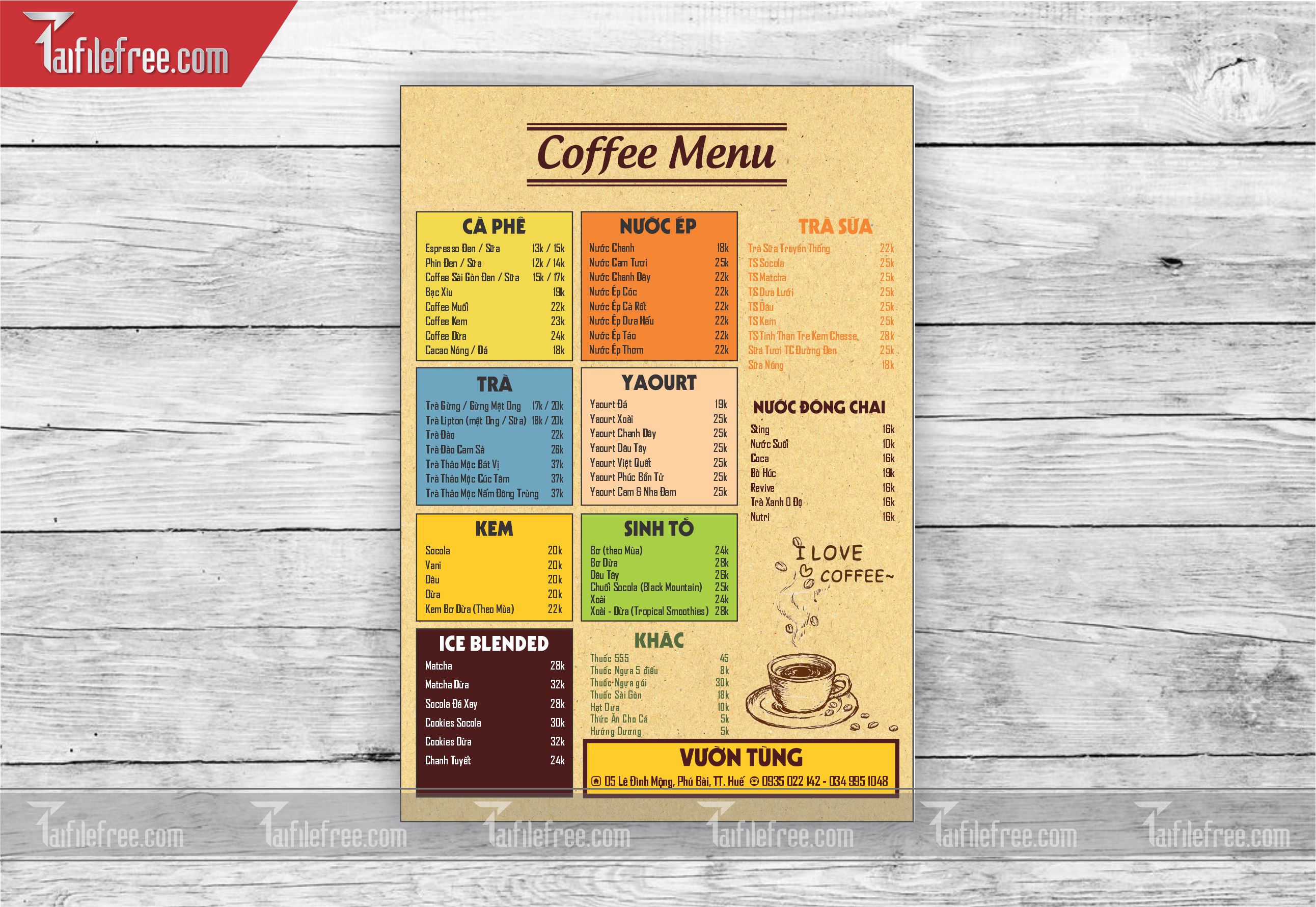 Menu Coffee_M56