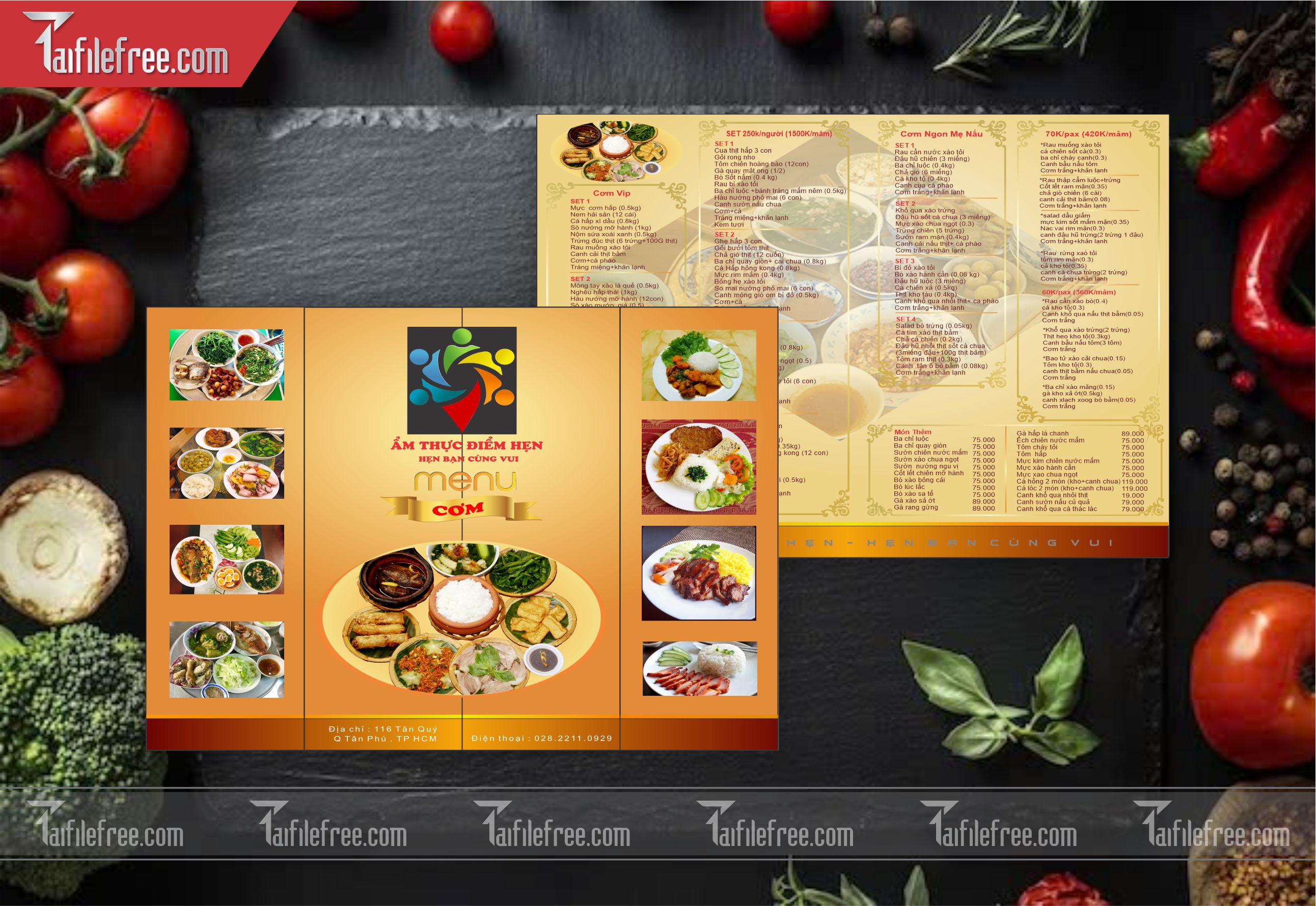 Menu Food,Nhà Hàng, Quán Ăn_M59