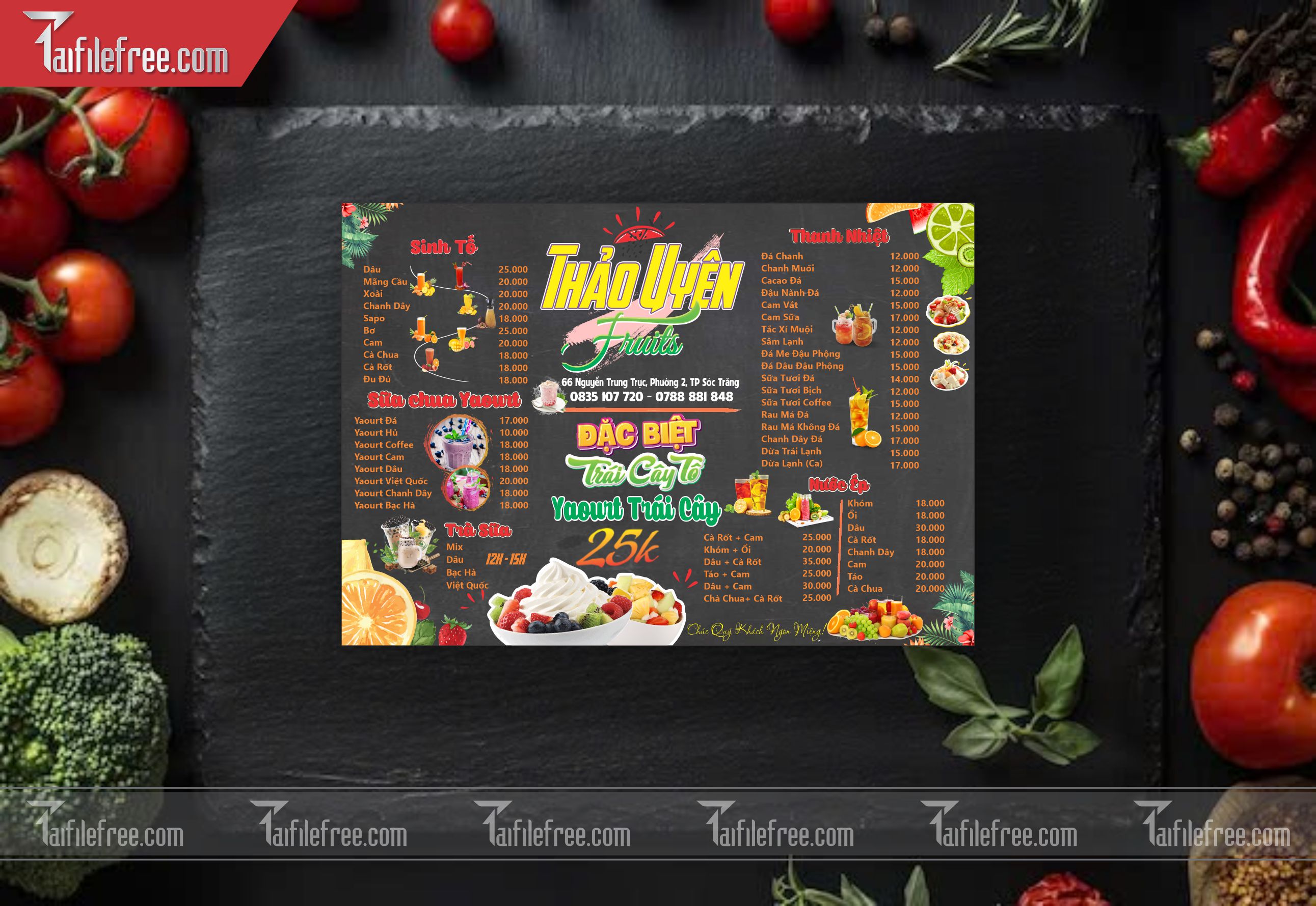 Menu Nước Giải khát, ăn vặt_M64