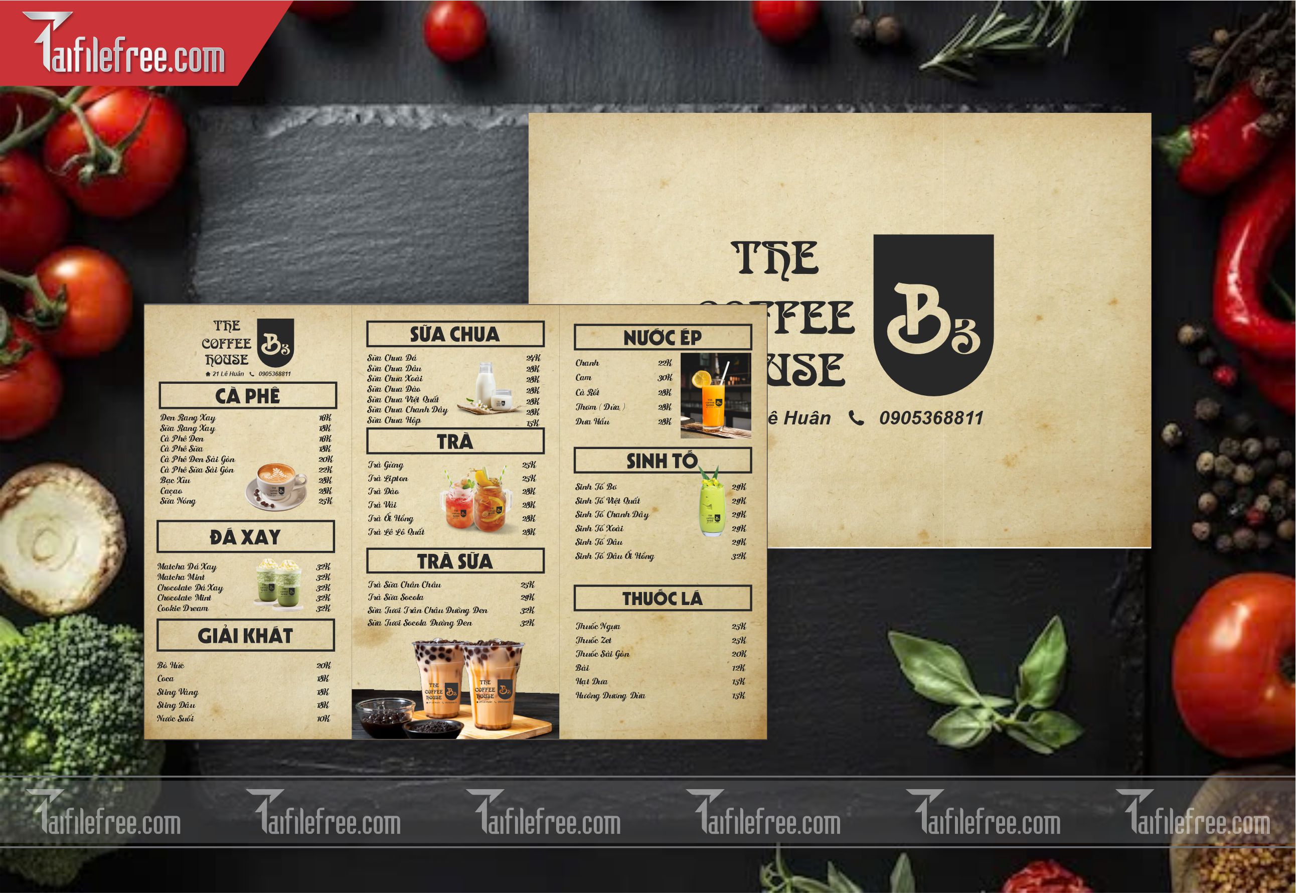 Menu Quán Cà Phê_M69