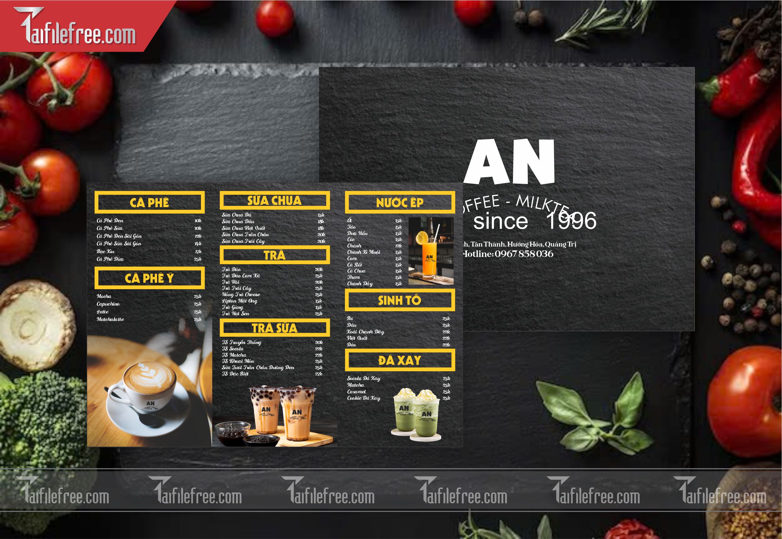 Menu Quán Cà Phê_M70