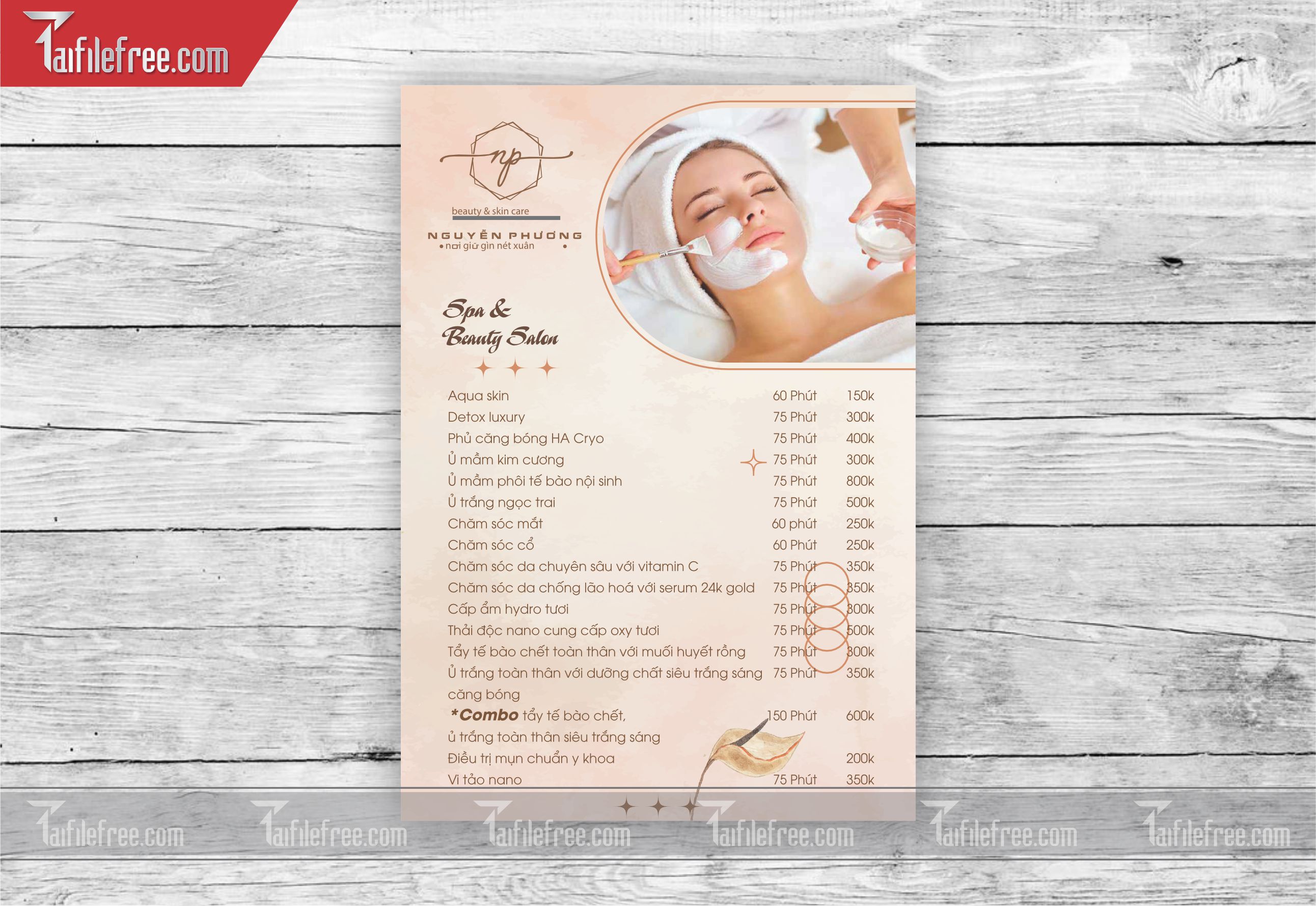 Menu Spa Beauty_M72